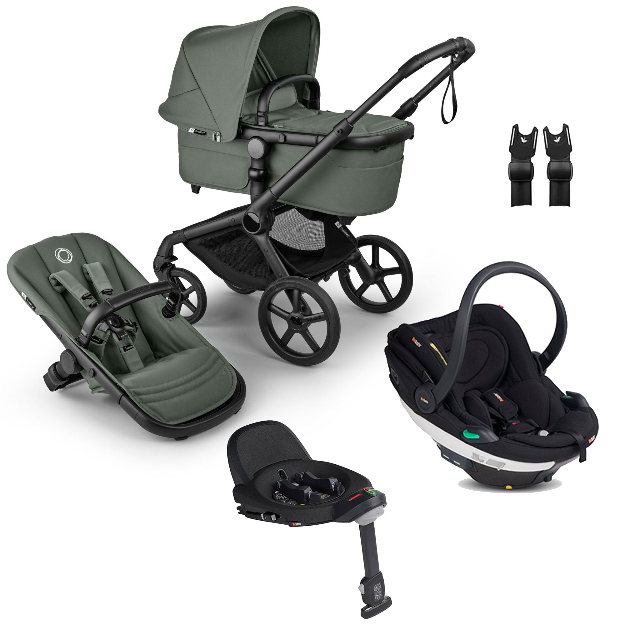 Bugaboo Fox 5 Renew BeSafe Travel System in Forest Green