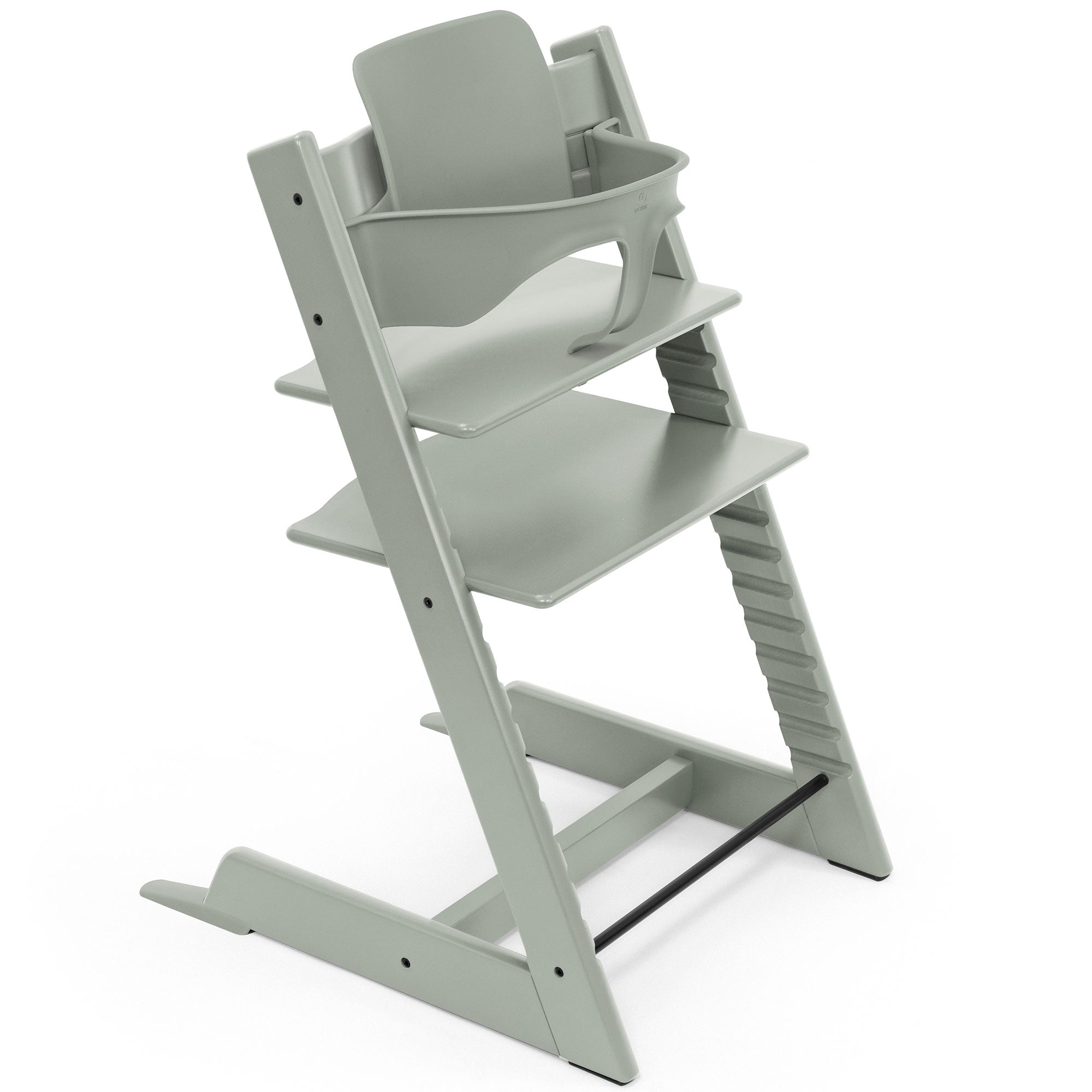 Stokke Tripp Trapp Highchair with Cushion & Baby Set in Glacier Green
