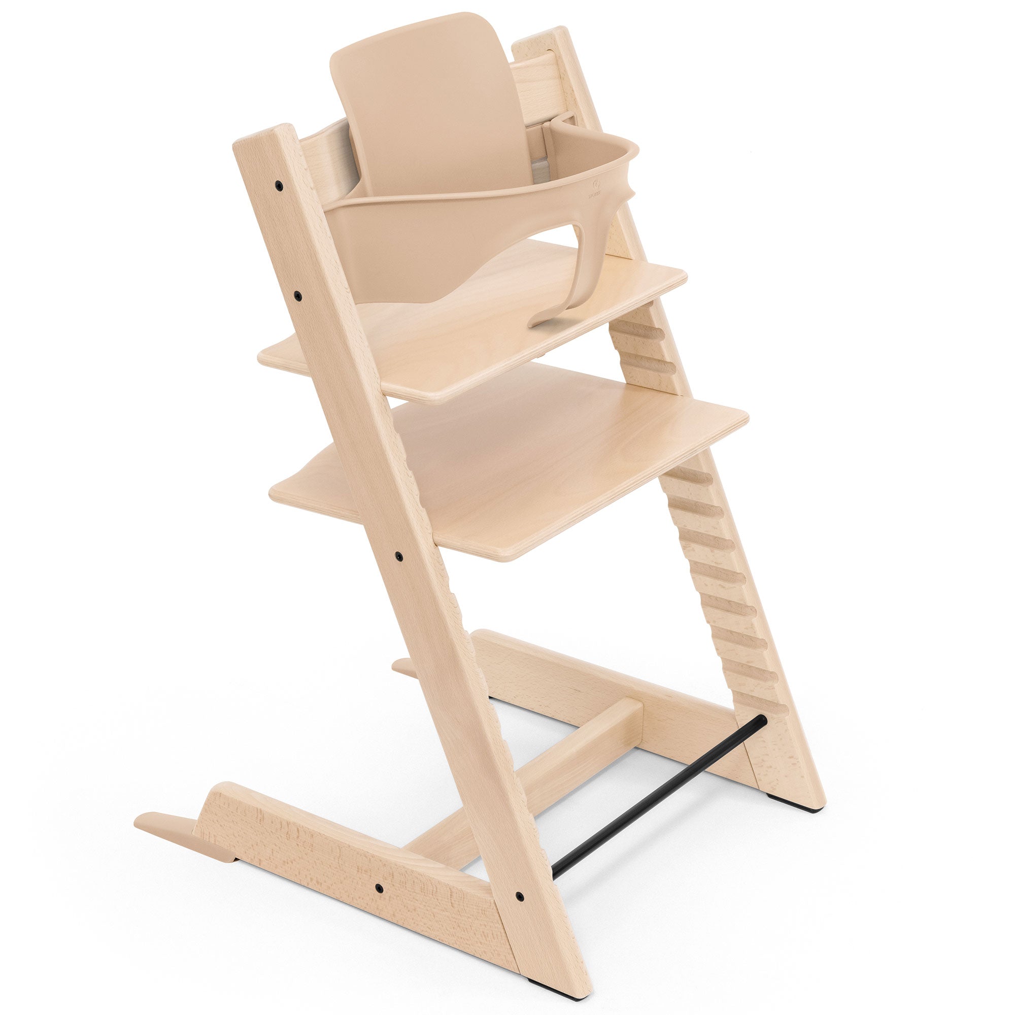 Stokke Trip Trapp Highchair with Cushion & Baby Set in Natural