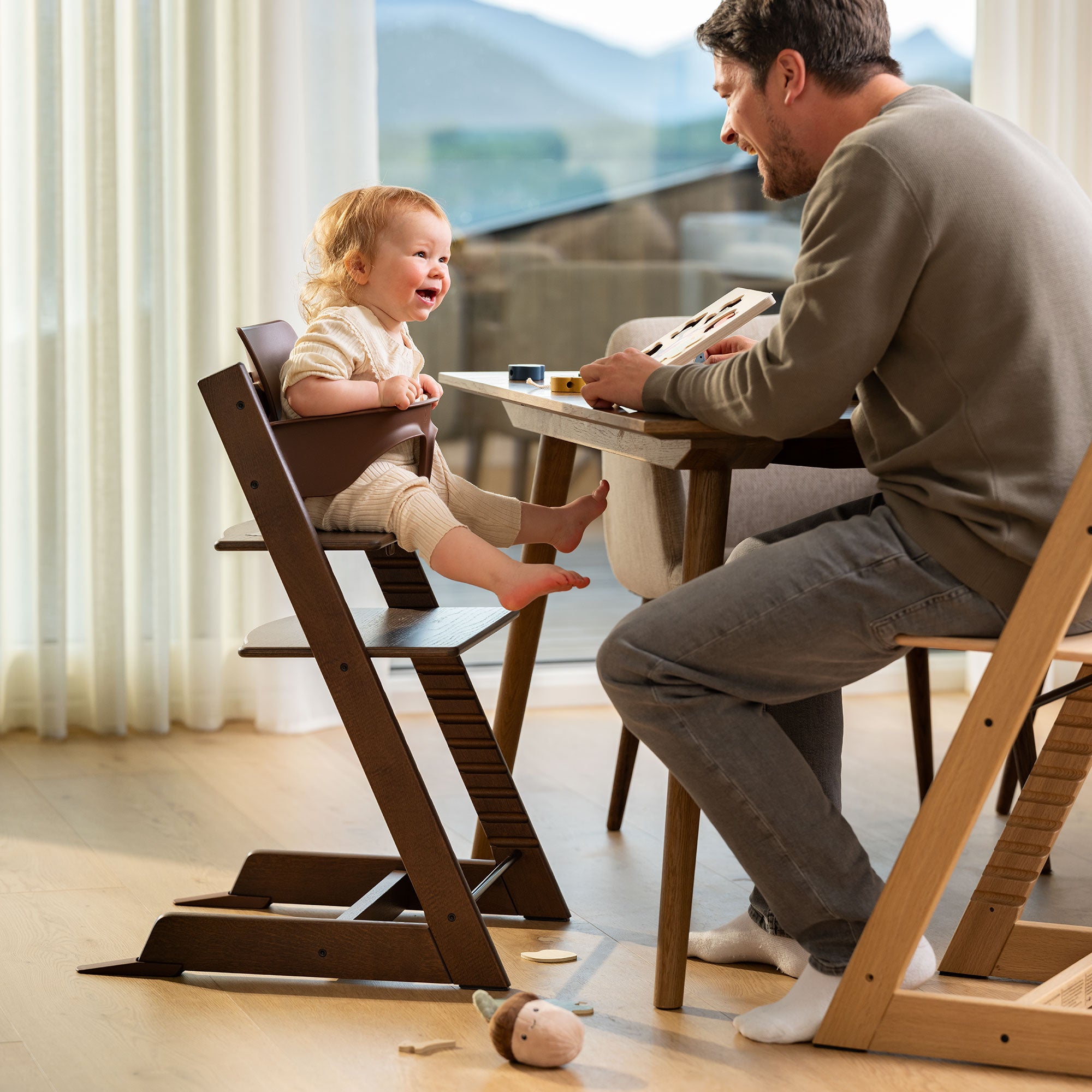 Stokke Tripp Trapp Highchair and Baby Set in Oak Warm Brown (Oak)