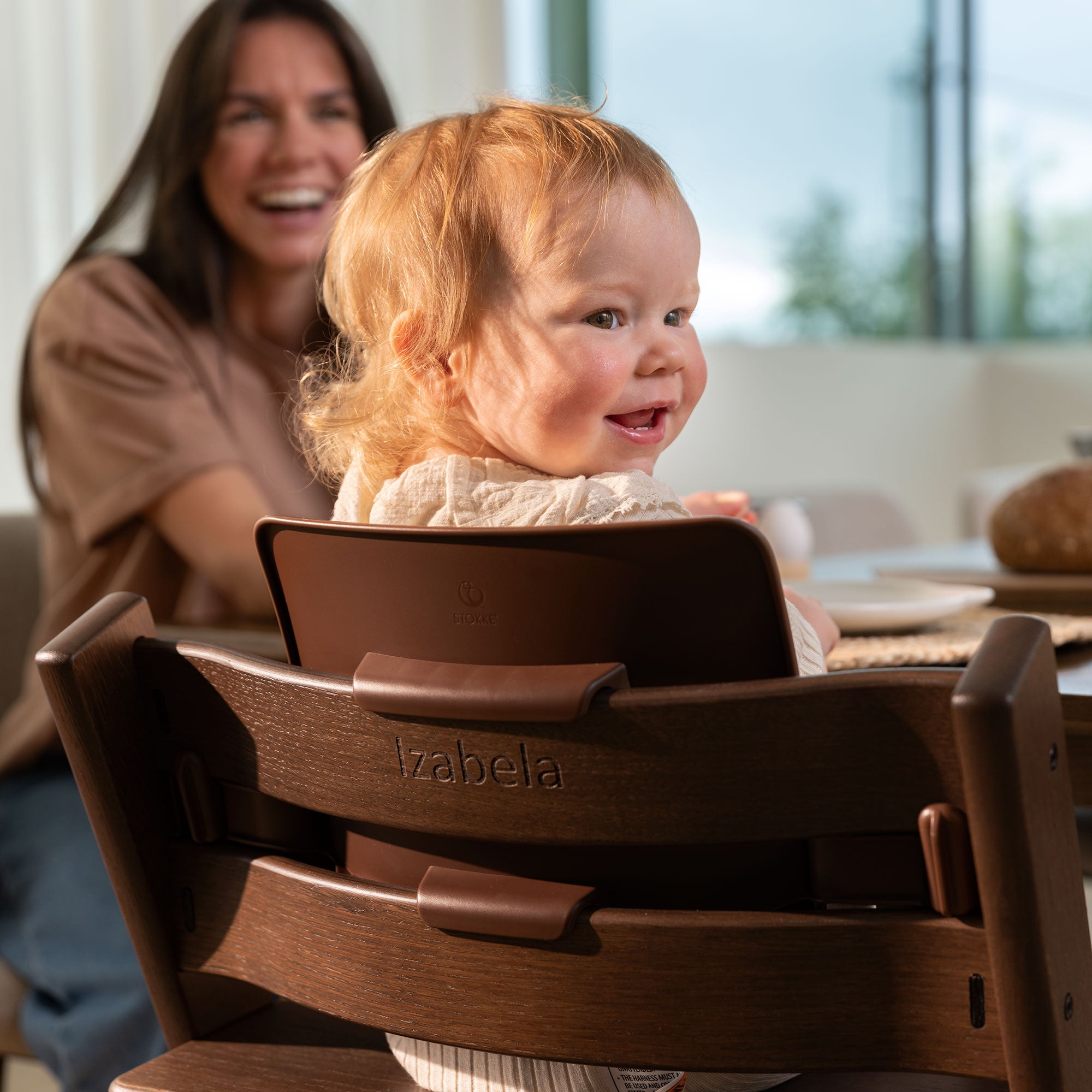 Stokke Tripp Trapp Highchair and Baby Set & Tray in Oak Warm Brown (Oak)