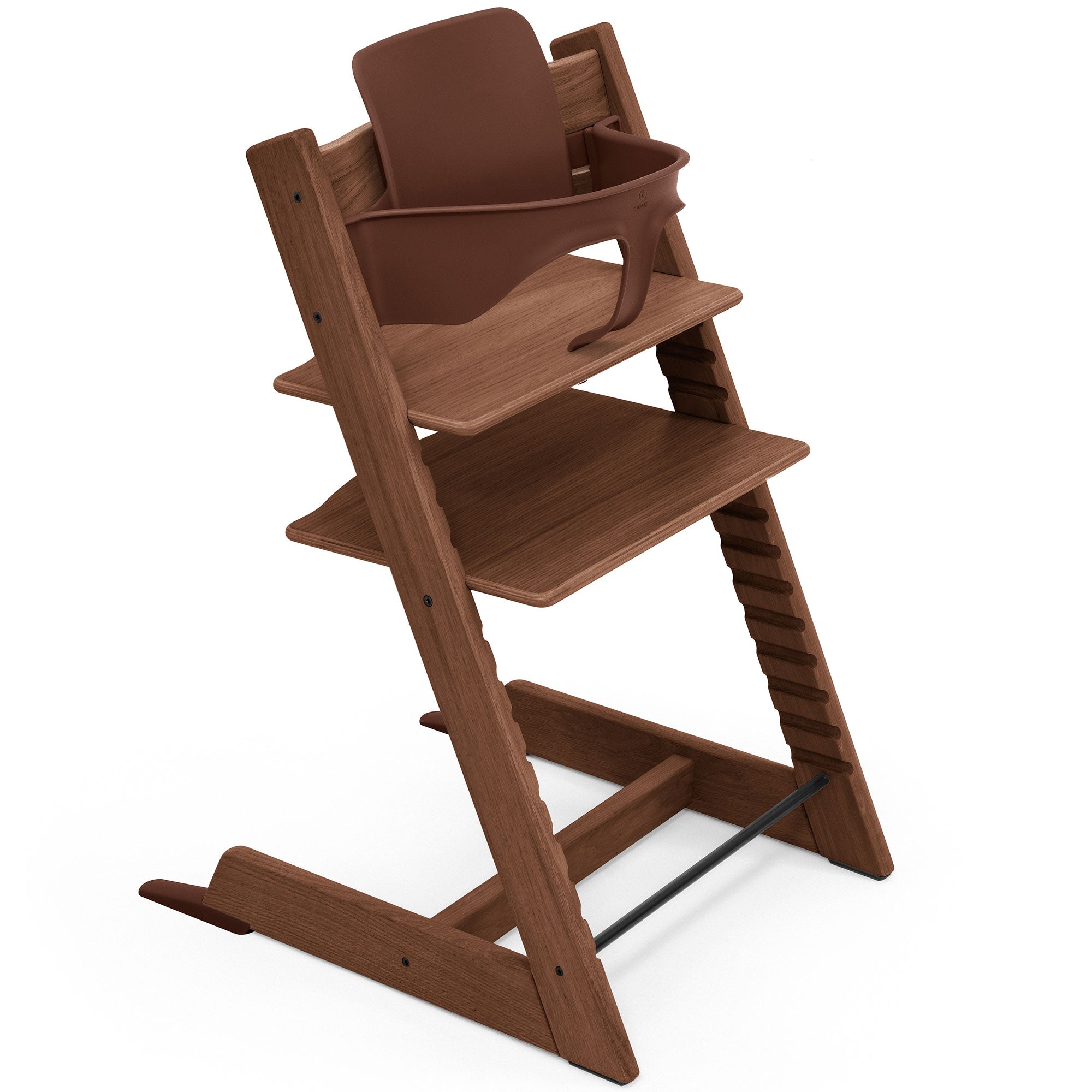 Stokke Trip Trapp Highchair Newborn & Baby Set Bundle in Oak Warm Brown (Oak)