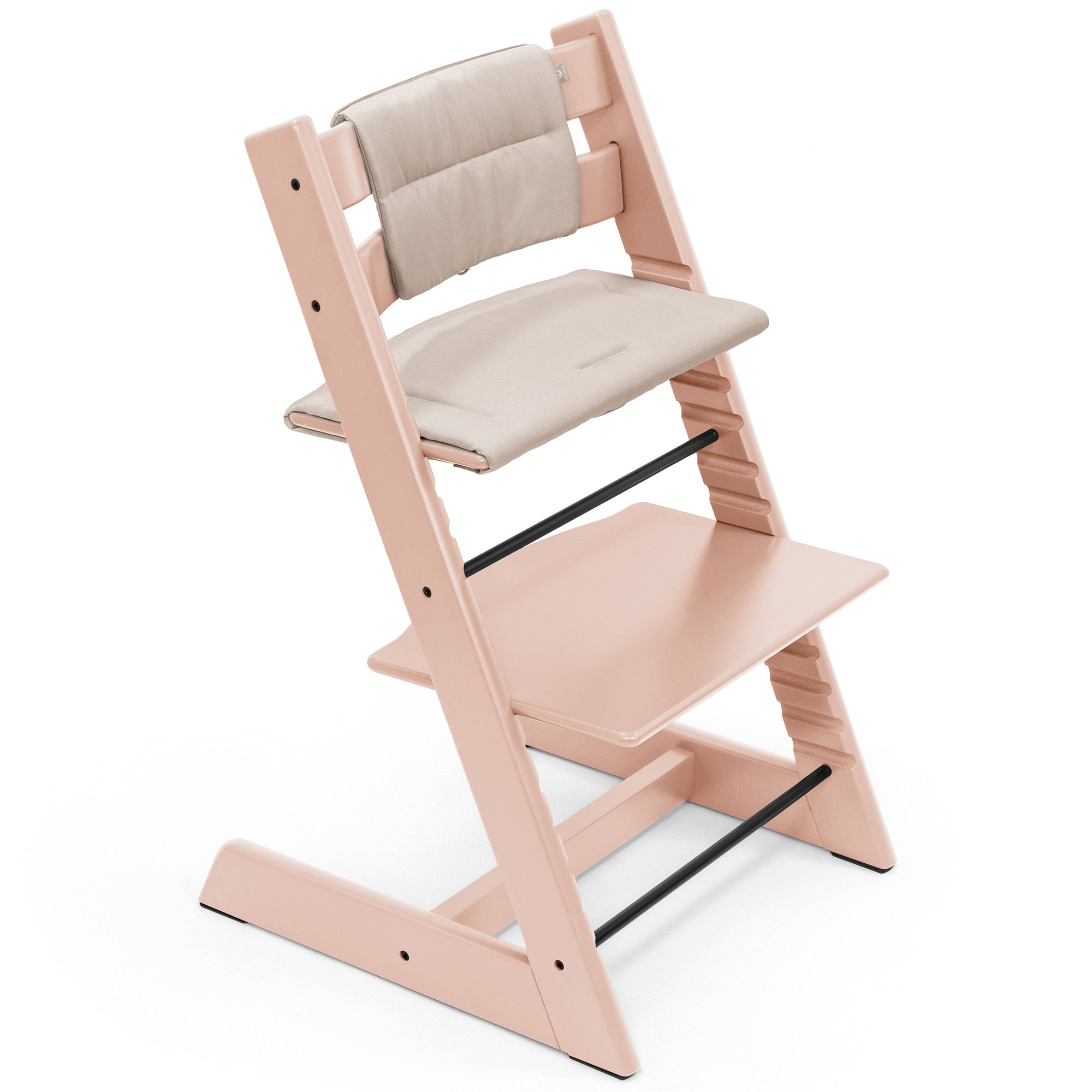 Stokke Tripp Trapp Highchair with Cushion & Baby Set in Serene Pink