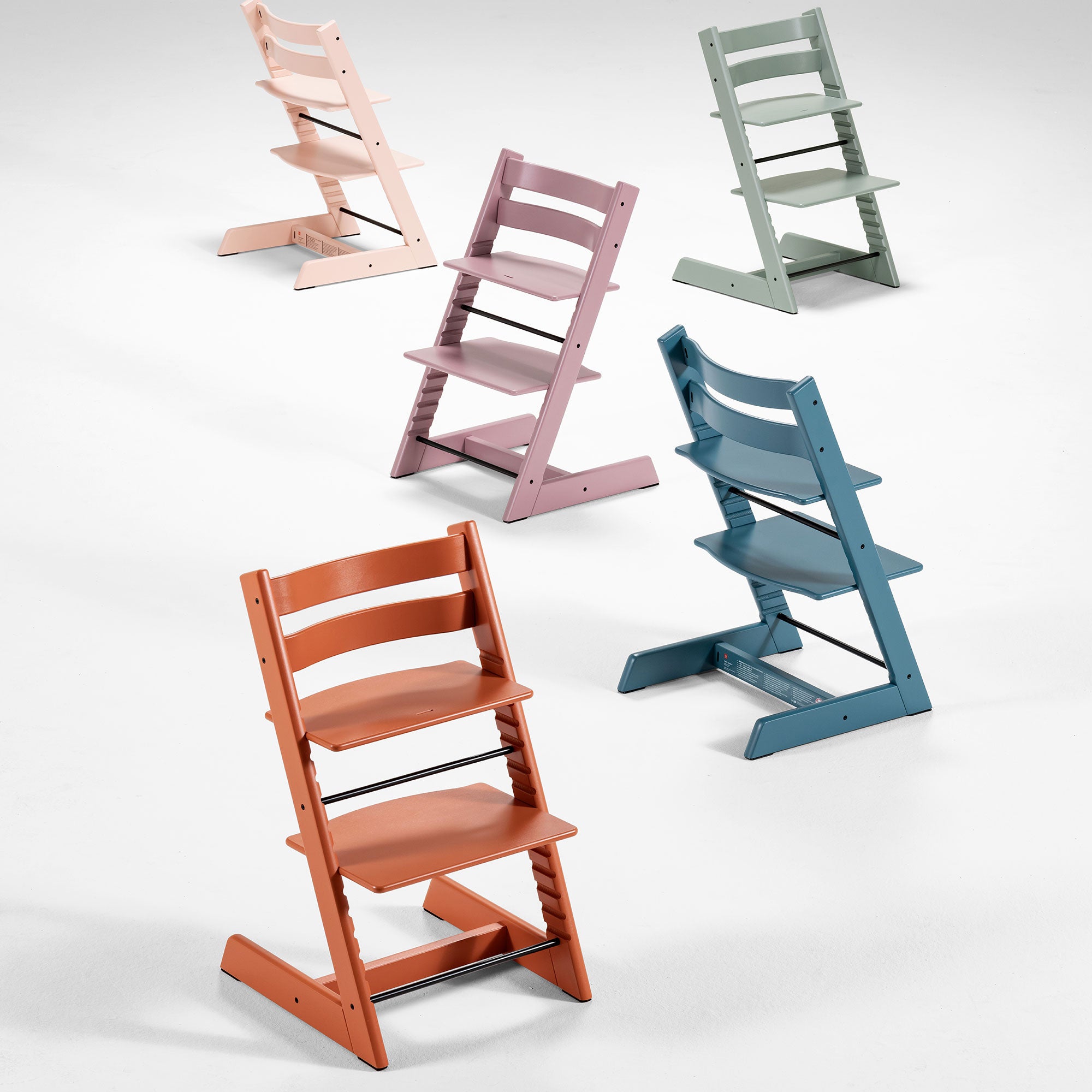 Stokke Tripp Trapp Highchair with Cushion & Baby Set in Heather Mauve
