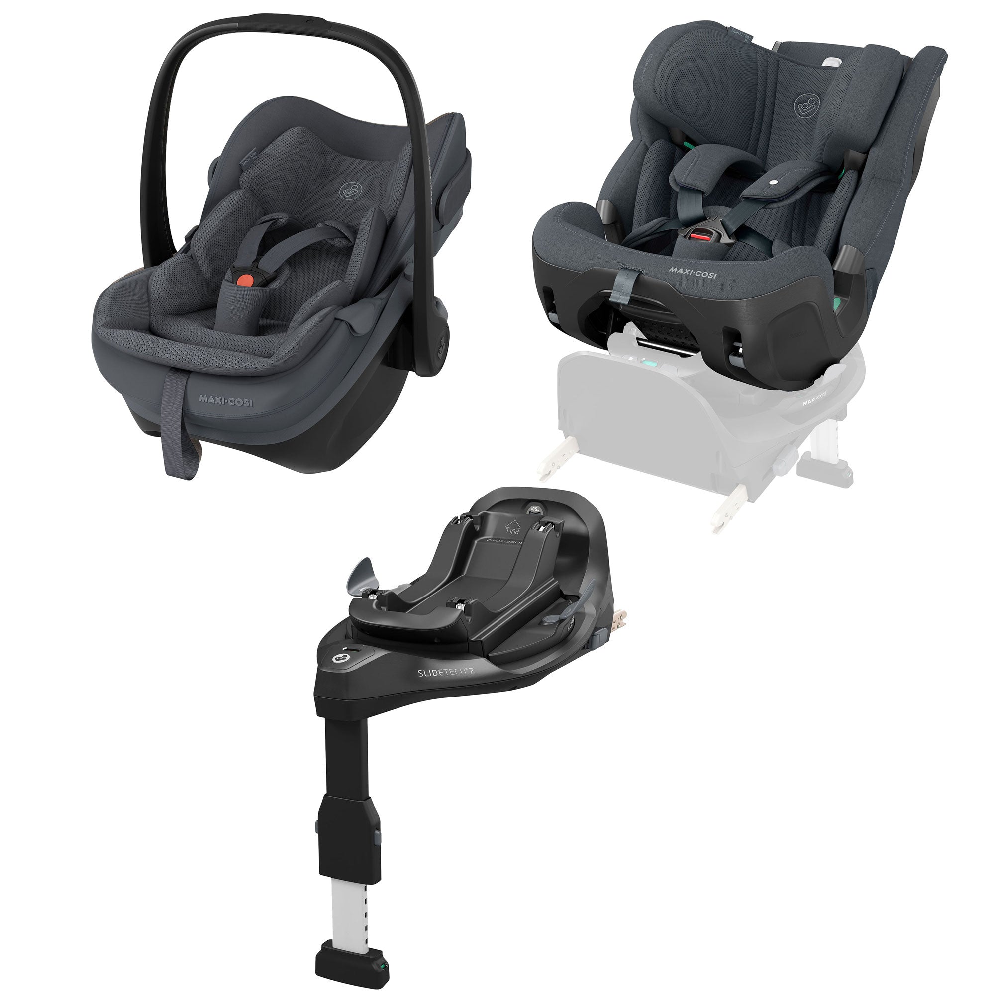 Maxi-Cosi Slide Pro Family Bundle in Graphite