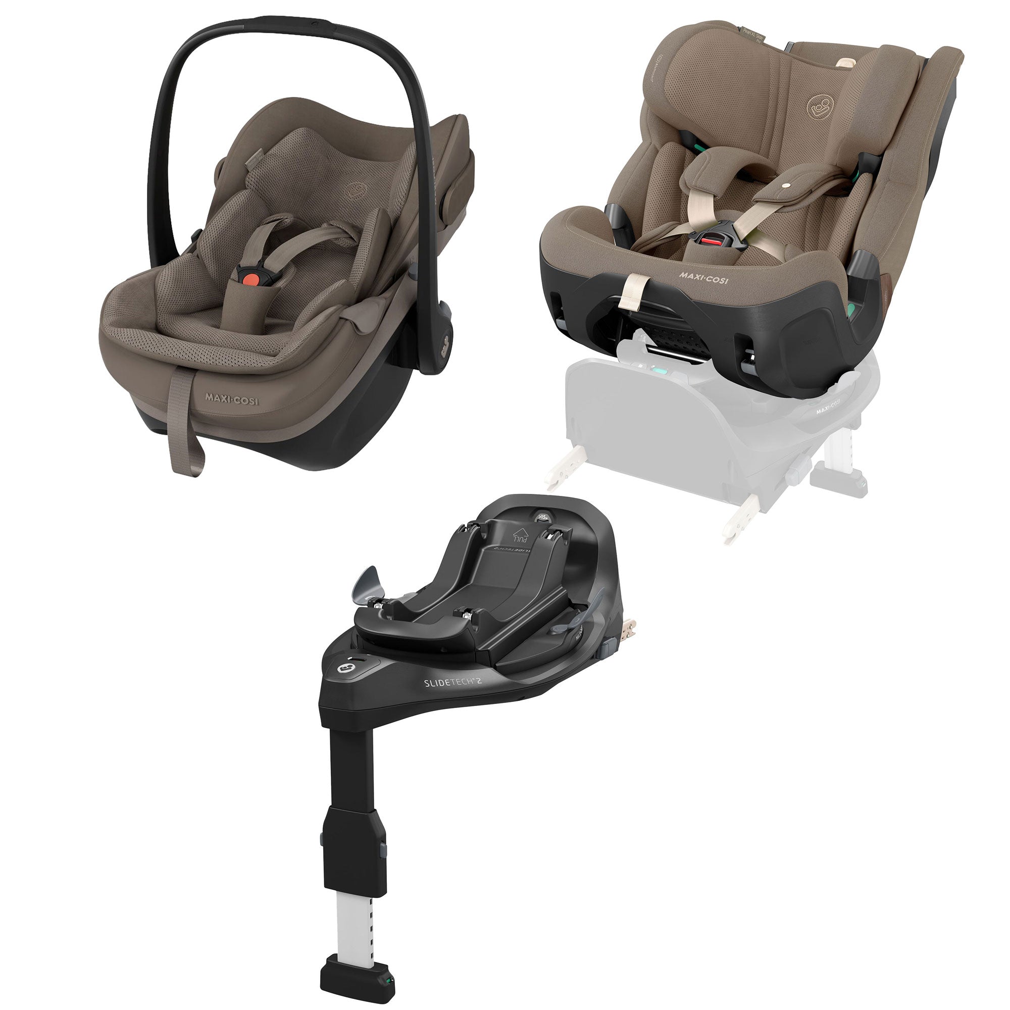 Maxi-Cosi Slide Pro Family Bundle in Truffle