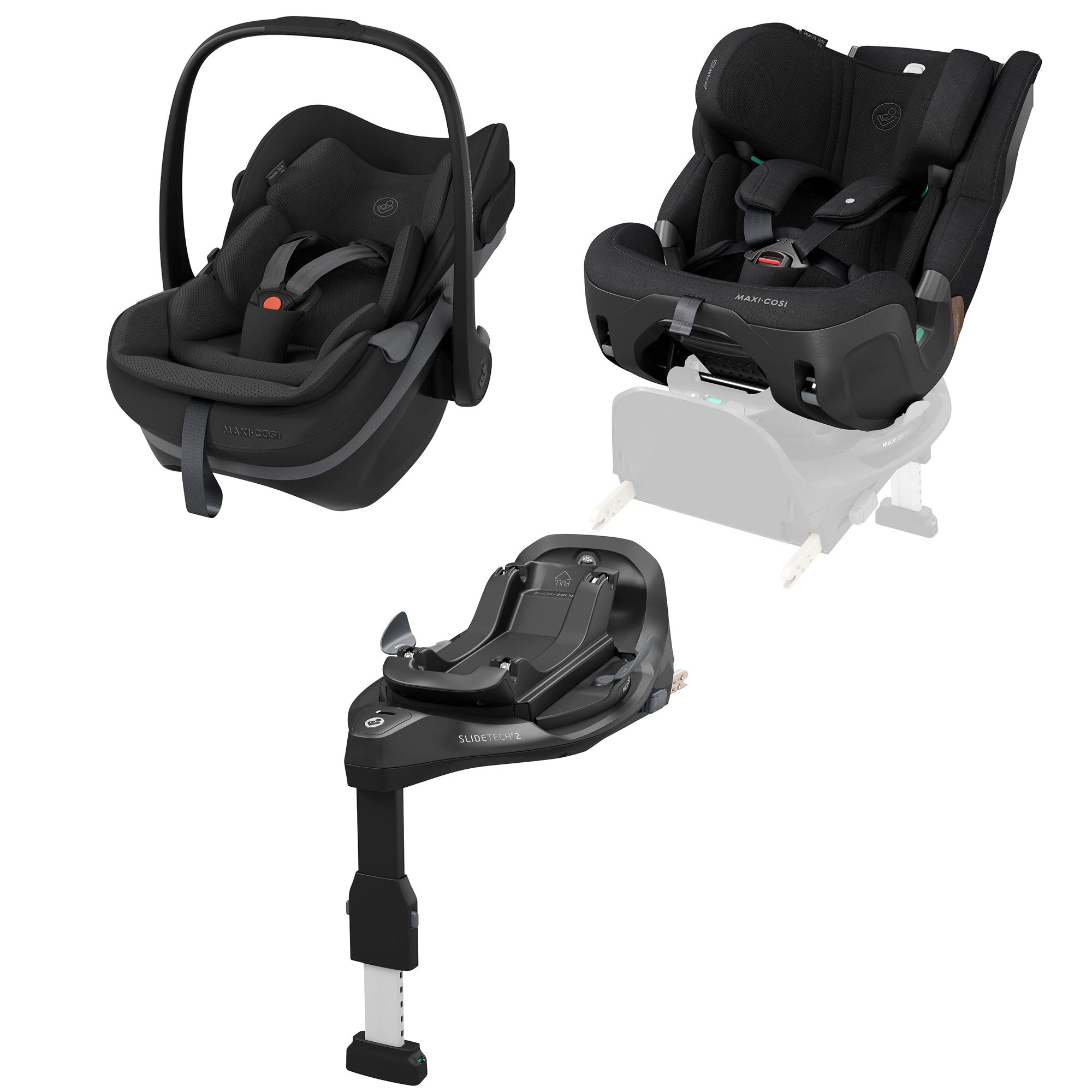 Maxi-Cosi Slide Pro Family Bundle in Black