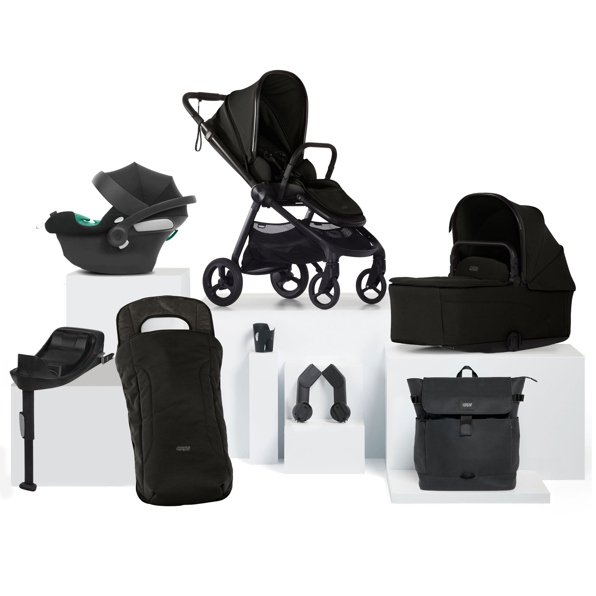 Mamas & Papas Vardo Complete Cybex Bundle in Noir