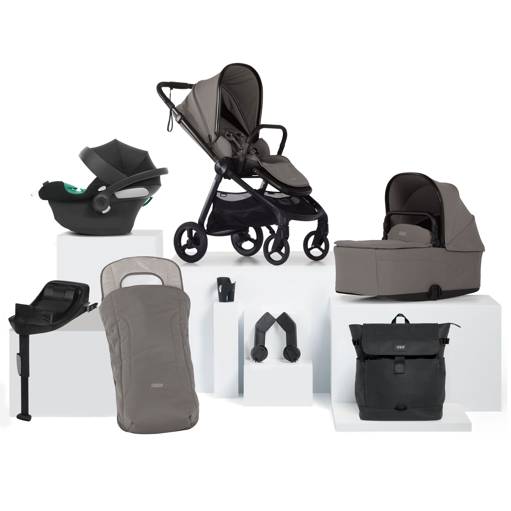 Mamas & Papas Vardo Complete Cybex Bundle in Storm