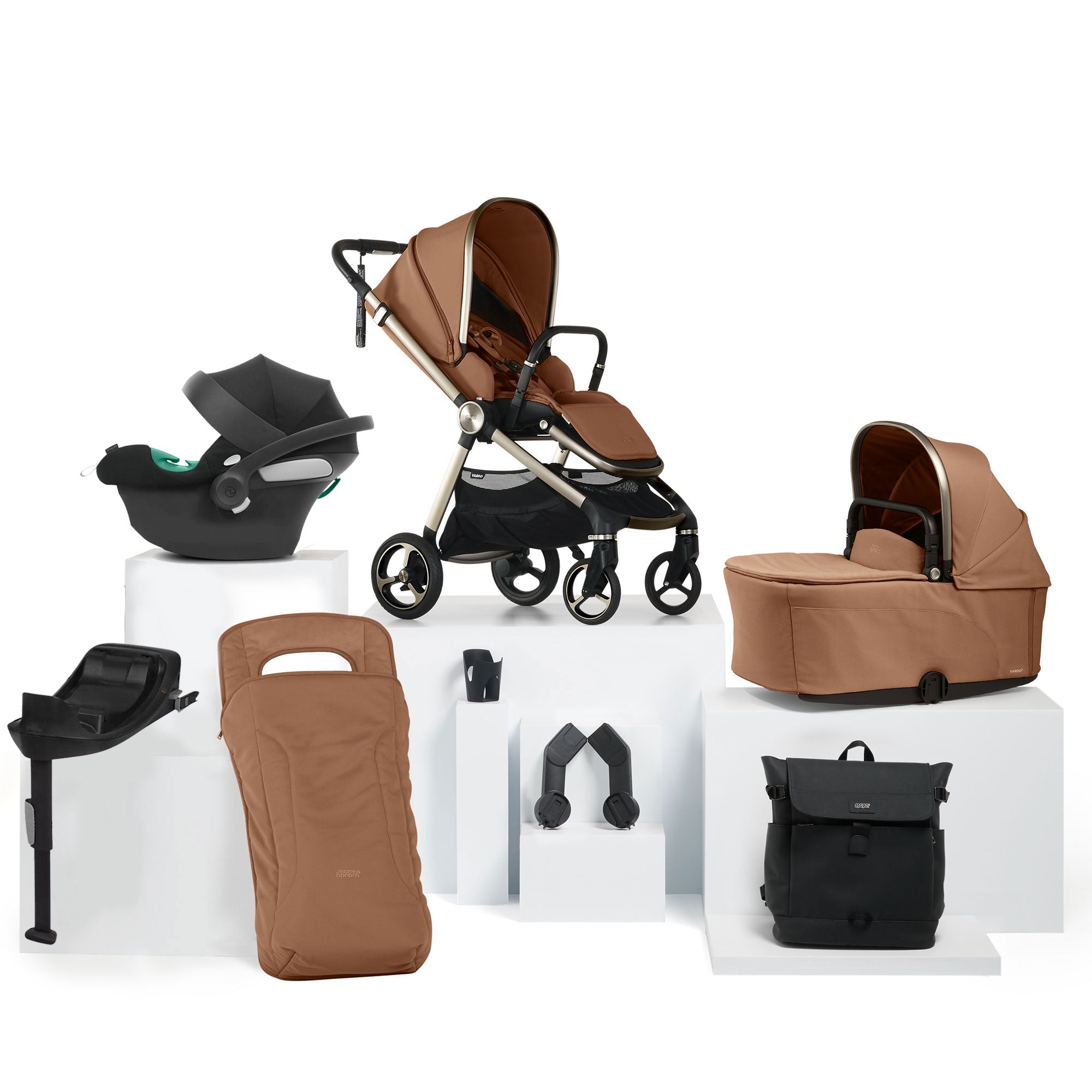 Mamas & Papas Vardo Complete Cybex Bundle in Nutmeg