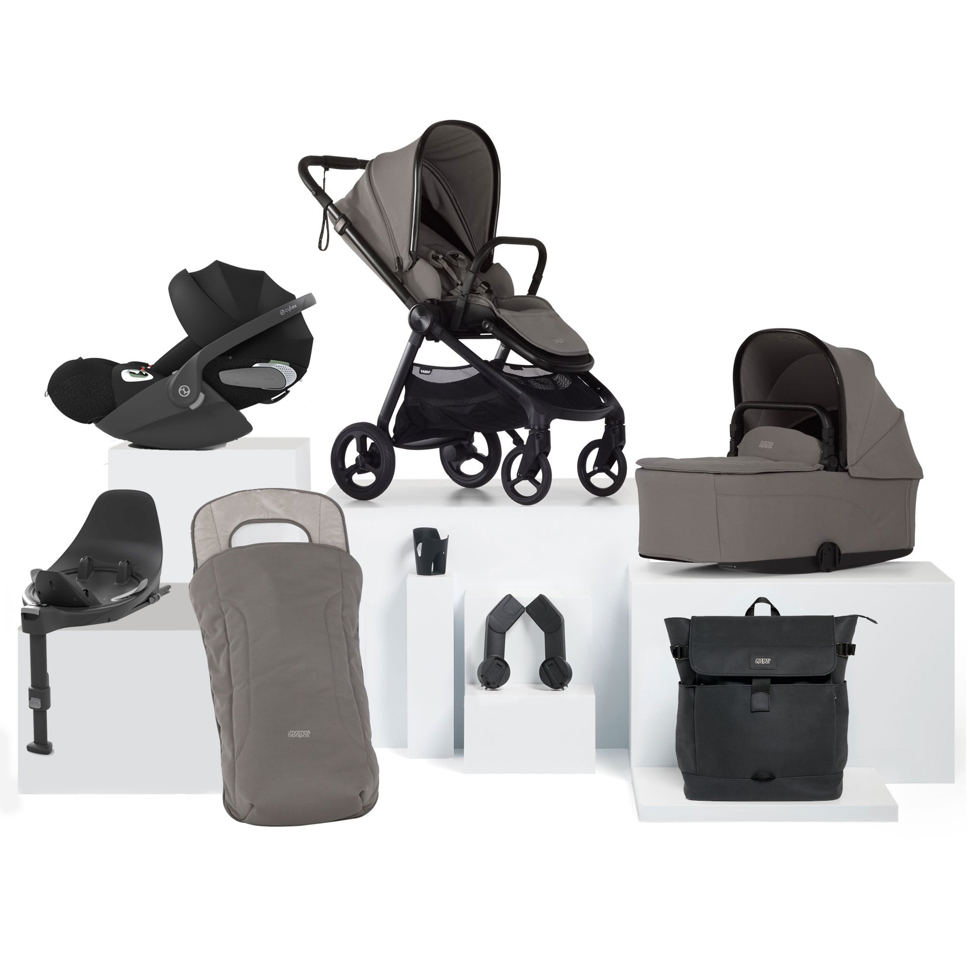 Mamas & Papas Vardo Complete Cybex Bundle in Storm
