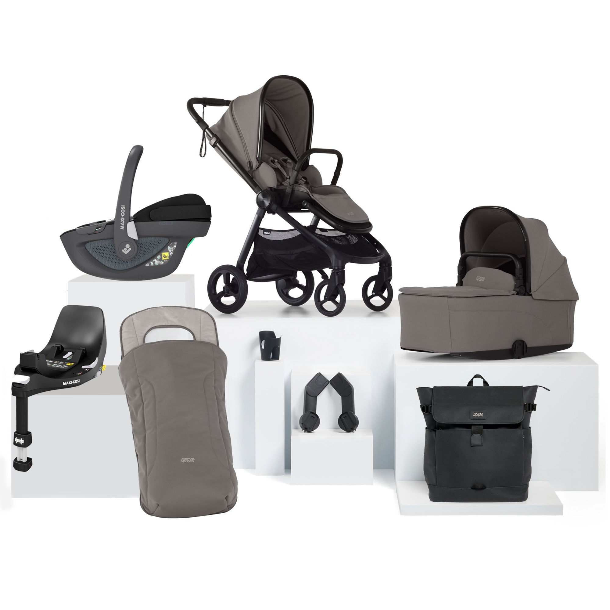 Mamas & Papas Vardo Complete Maxi-Cosi Bundle in Storm