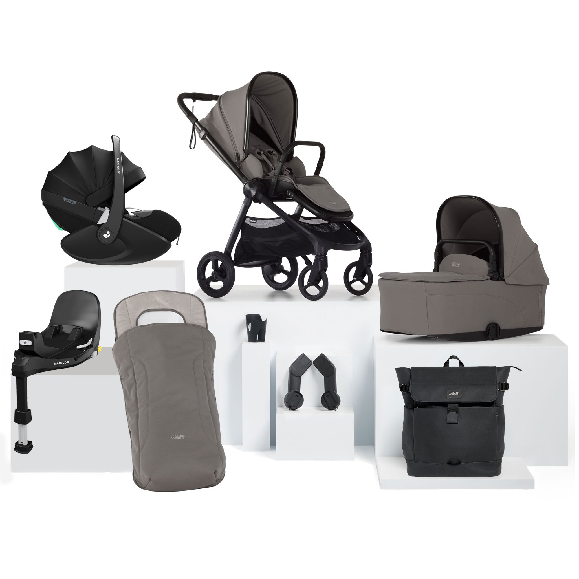 Mamas & Papas Vardo Complete Maxi-Cosi Bundle in Storm