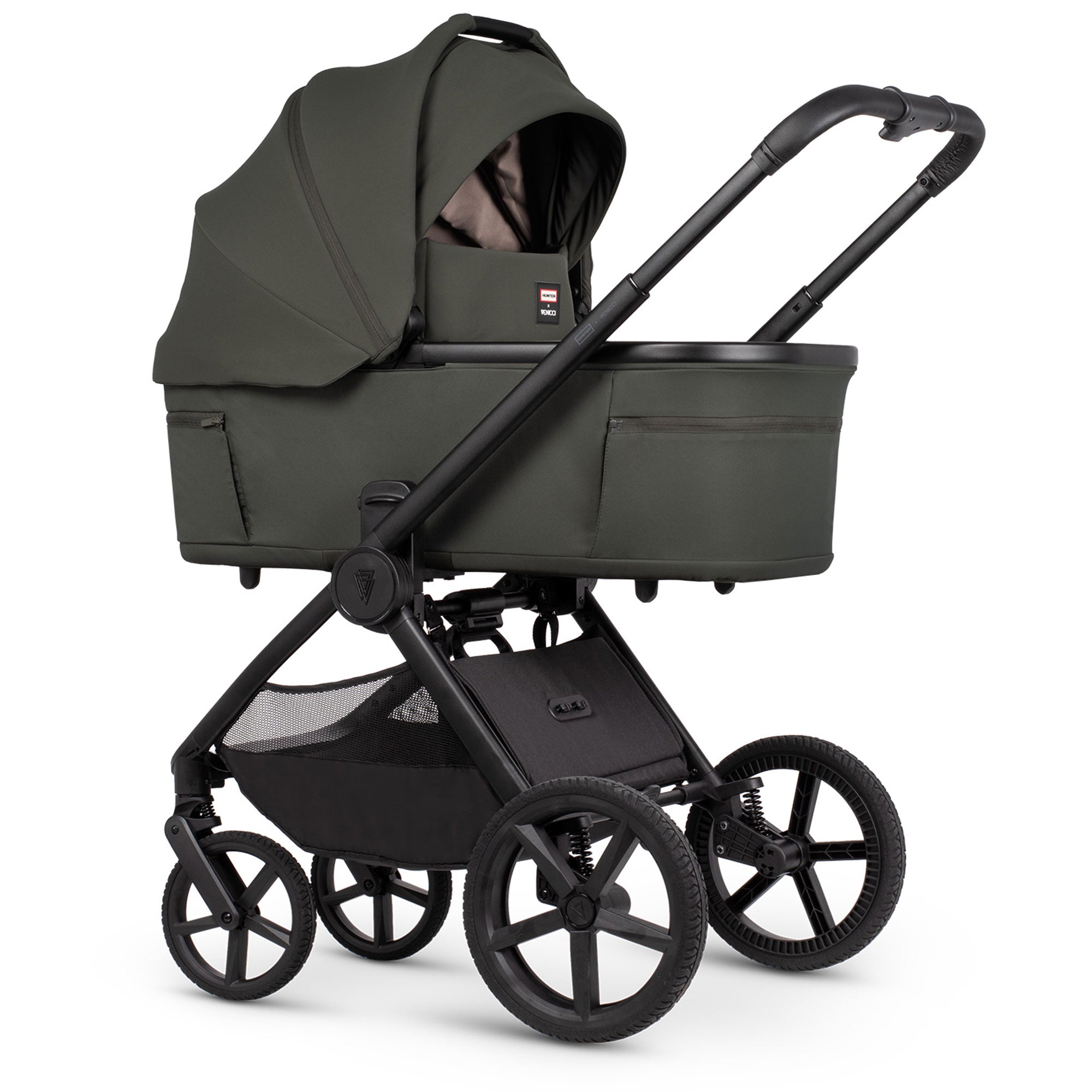 Venicci Tinum Upline 3 Hunter Luxury Cybex Travel System in Dark Olive