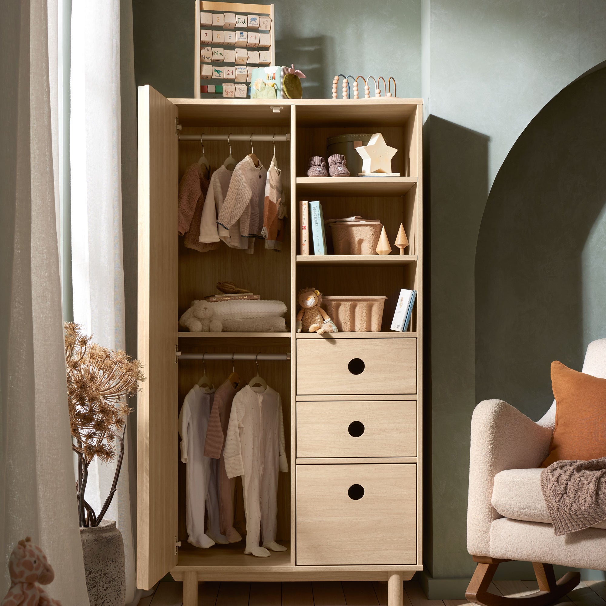 Mamas & Papas Oska 3 Piece Narrow Range in Natural Oak