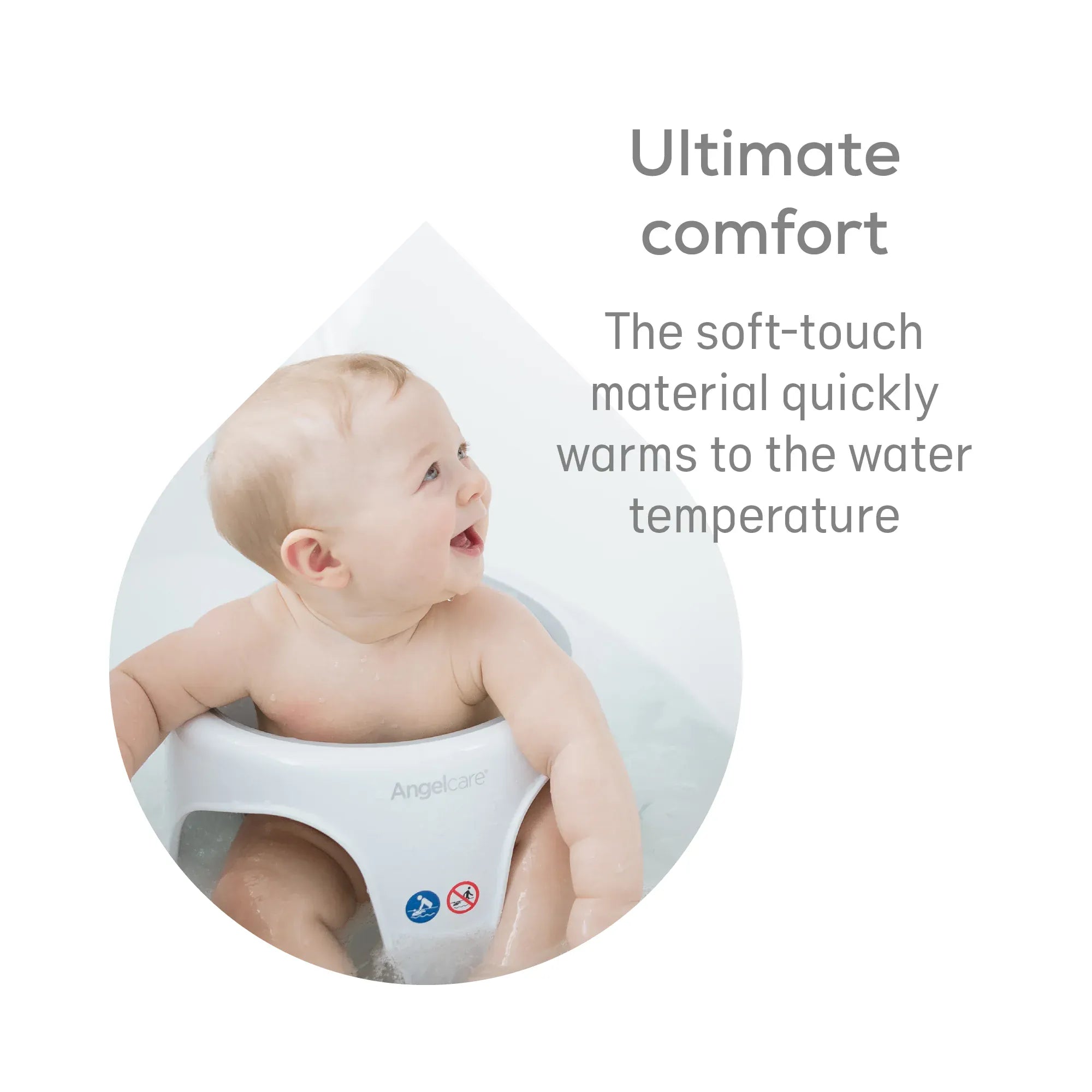 Angelcare Soft Touch Bath Seat in Grey Bathing & Grooming AC3120 666594201140