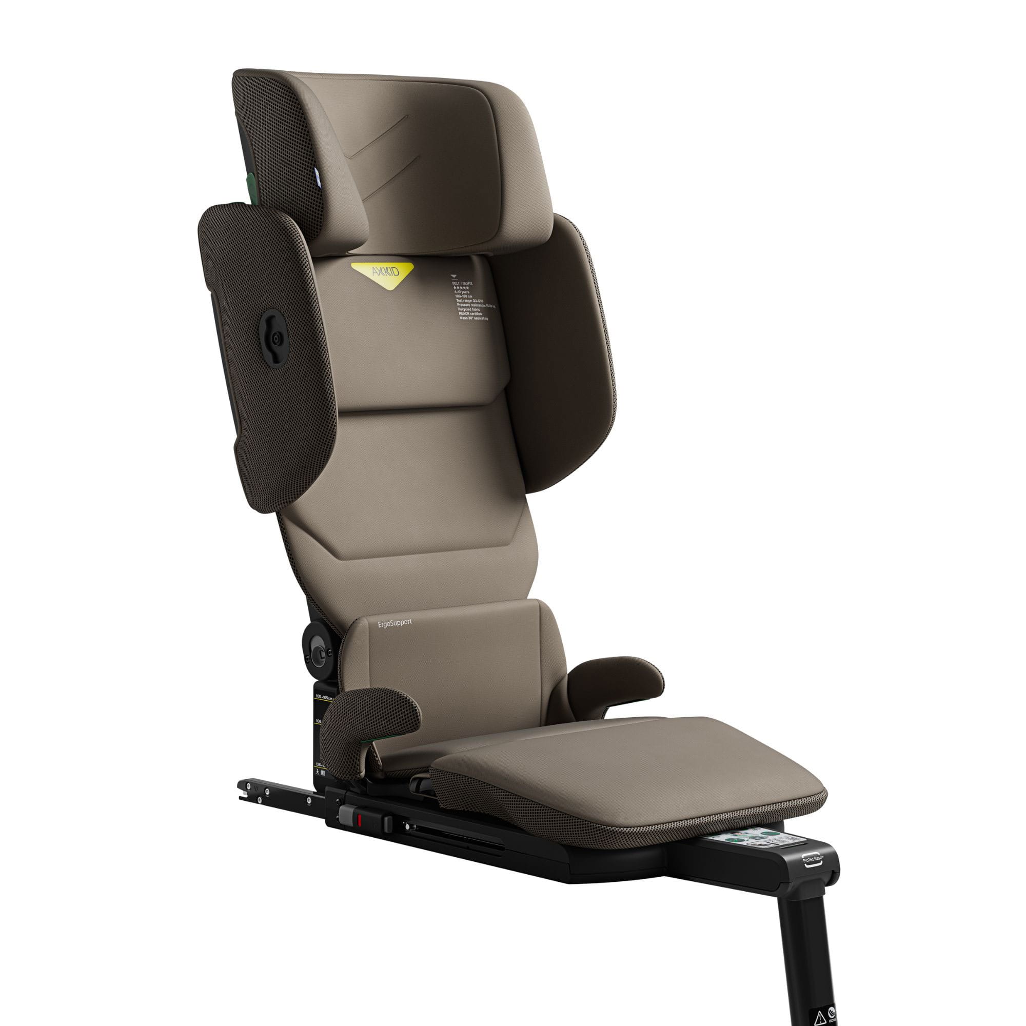 Axkid Up Highback Booster Seat & Accessories in Driftwood Beige Highback Booster Seats 27050147-1 7350150974755