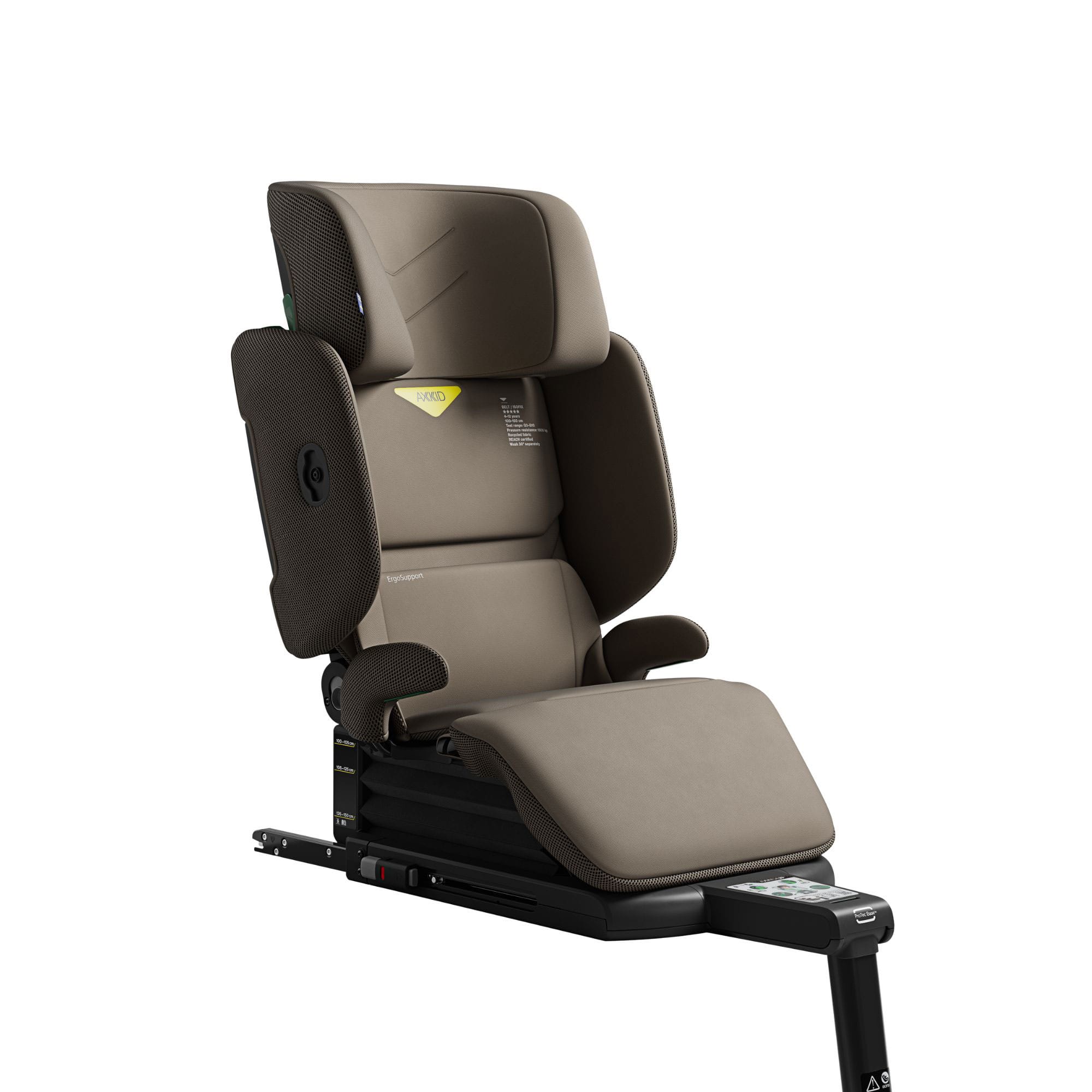 Axkid Up Highback booster Seat in Driftwood Beige Highback Booster Seats