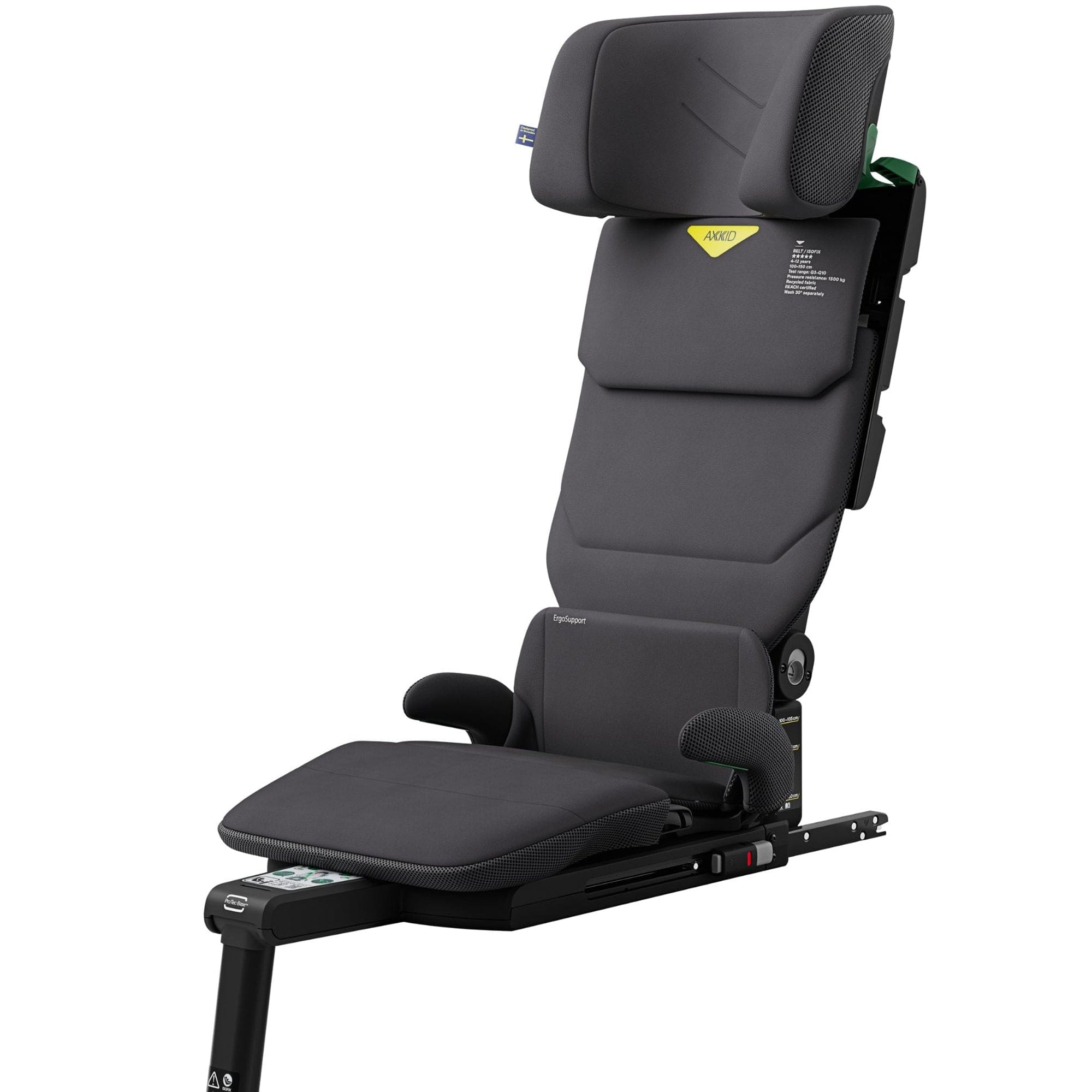 Axkid Up Highback booster Seat in Mist Grey Highback Booster Seats 27050140 7350150973307