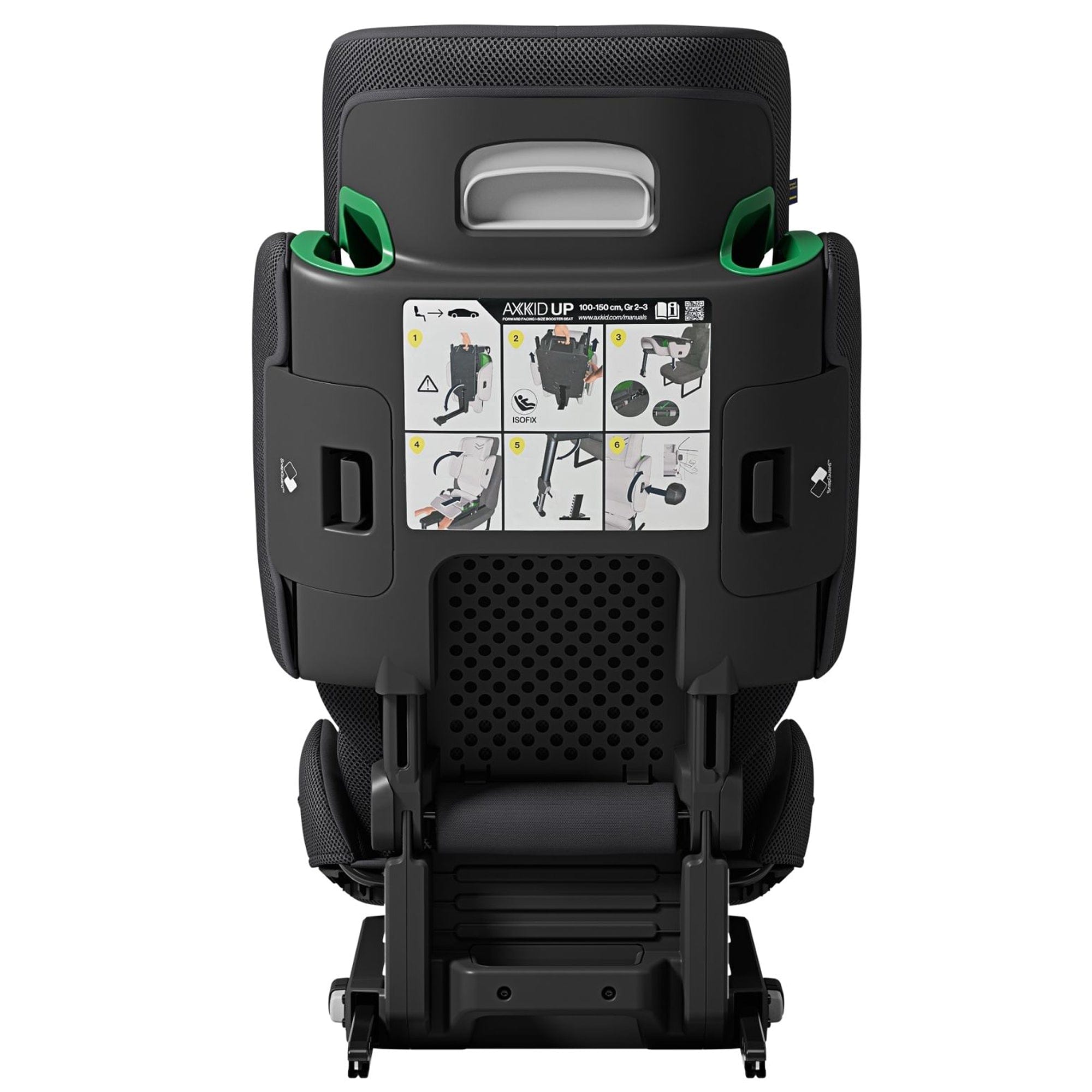 Axkid Up Highback booster Seat in Storm Black Highback Booster Seats 27050139 7350150973291