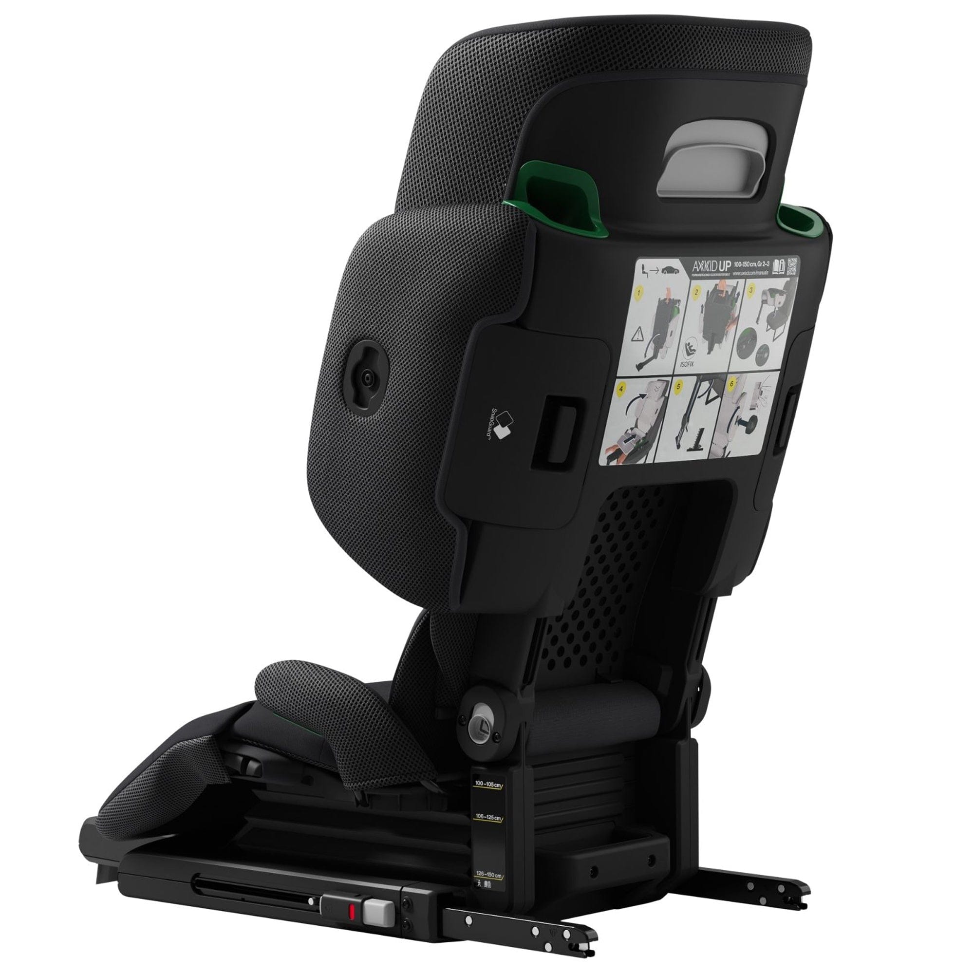 Axkid Up Highback booster Seat in Storm Black Highback Booster Seats 27050139 7350150973291