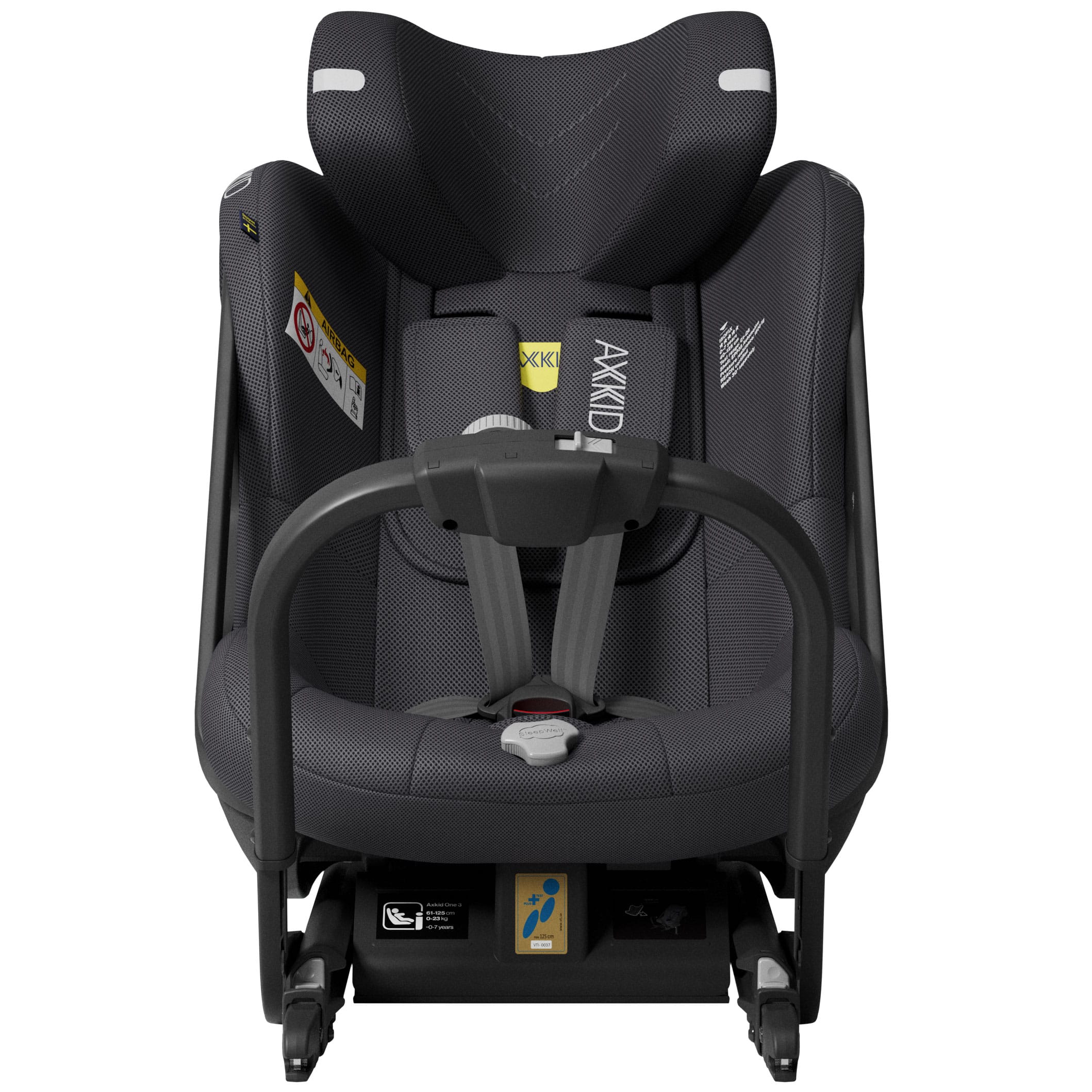 Axkid One 3 in Artic Mist Grey Mesh Toddler Car Seats 25110249 7350150974953