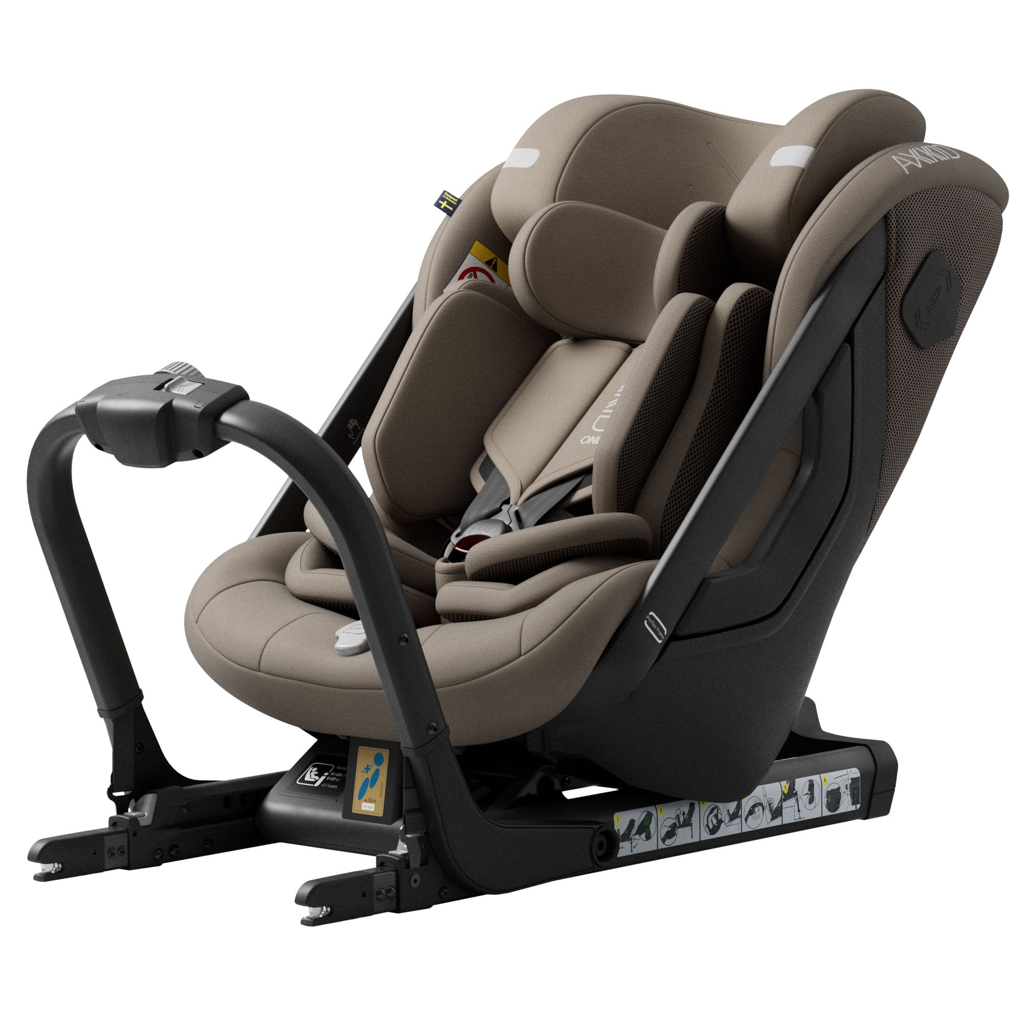 Axkid One 3+ in Driftwood Beige Toddler Car Seats 25120247-FSP 7350150974786
