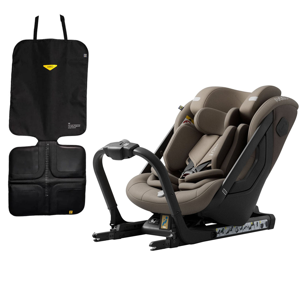 Axkid One 3+ in Driftwood Beige Toddler Car Seats 25120247-FSP 7350150974786
