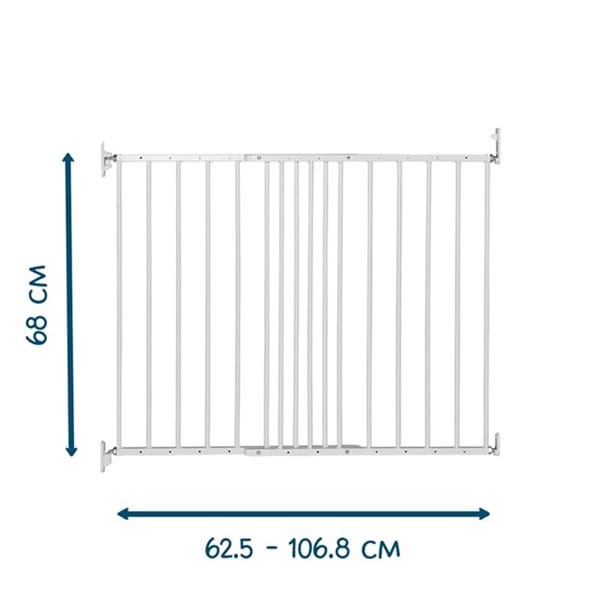 BabyDan MultiDan Metal Extending Safety Gate in White Stair Gates & Safety Gates 501478 5705548024826