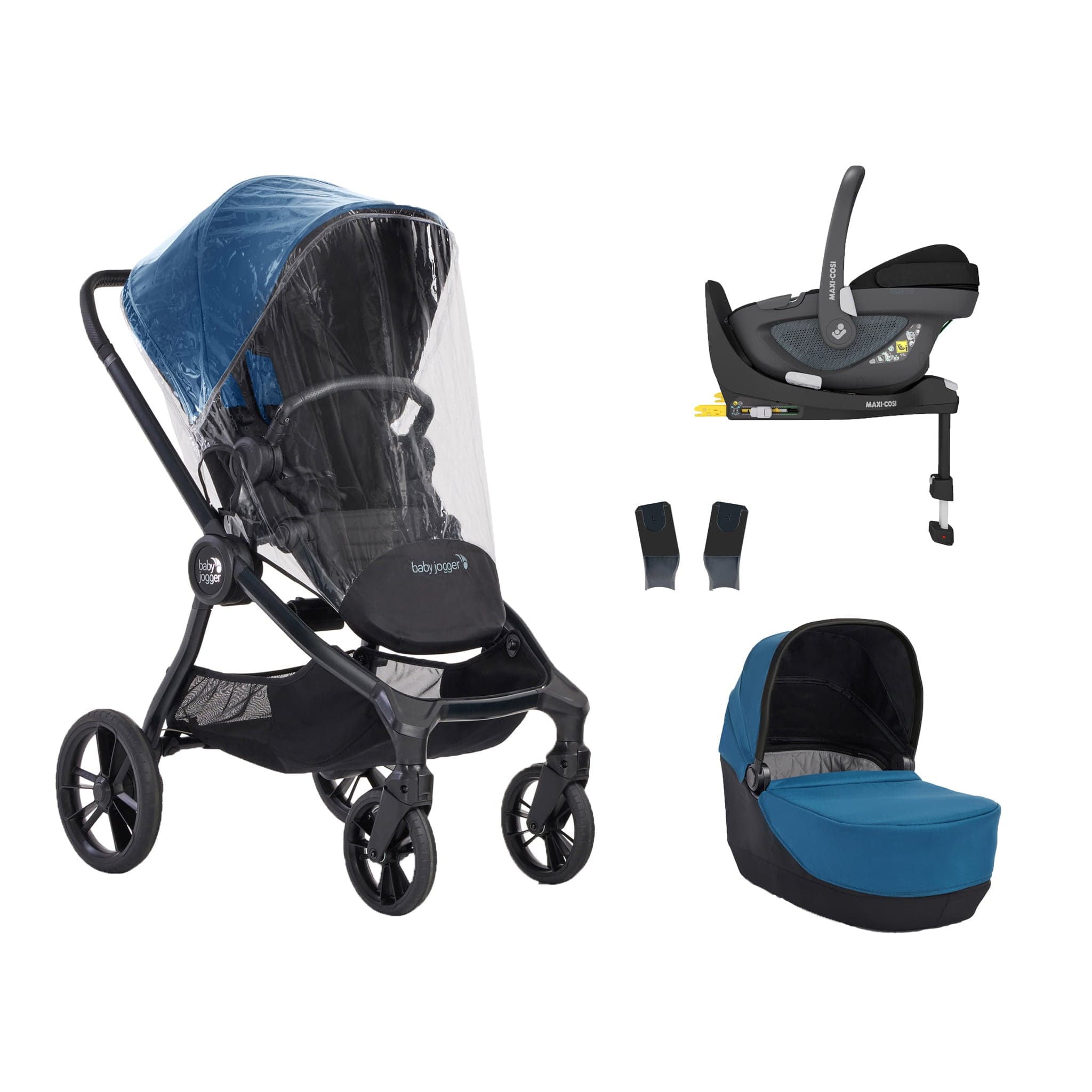 Baby Jogger City Sights Maxi-Cosi Bundle in Deep Teal Travel Systems CIT-TEL-11826-PEB 0047406183692