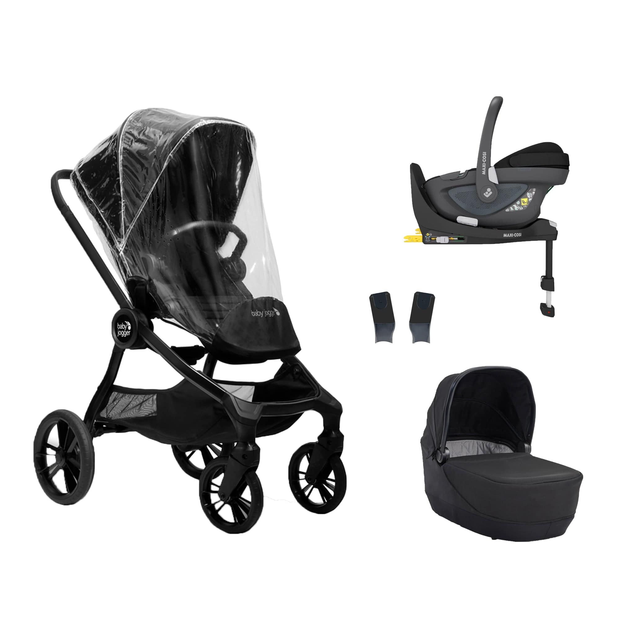 Baby Jogger City Sights Maxi-Cosi Bundle in Rich Black Travel Systems