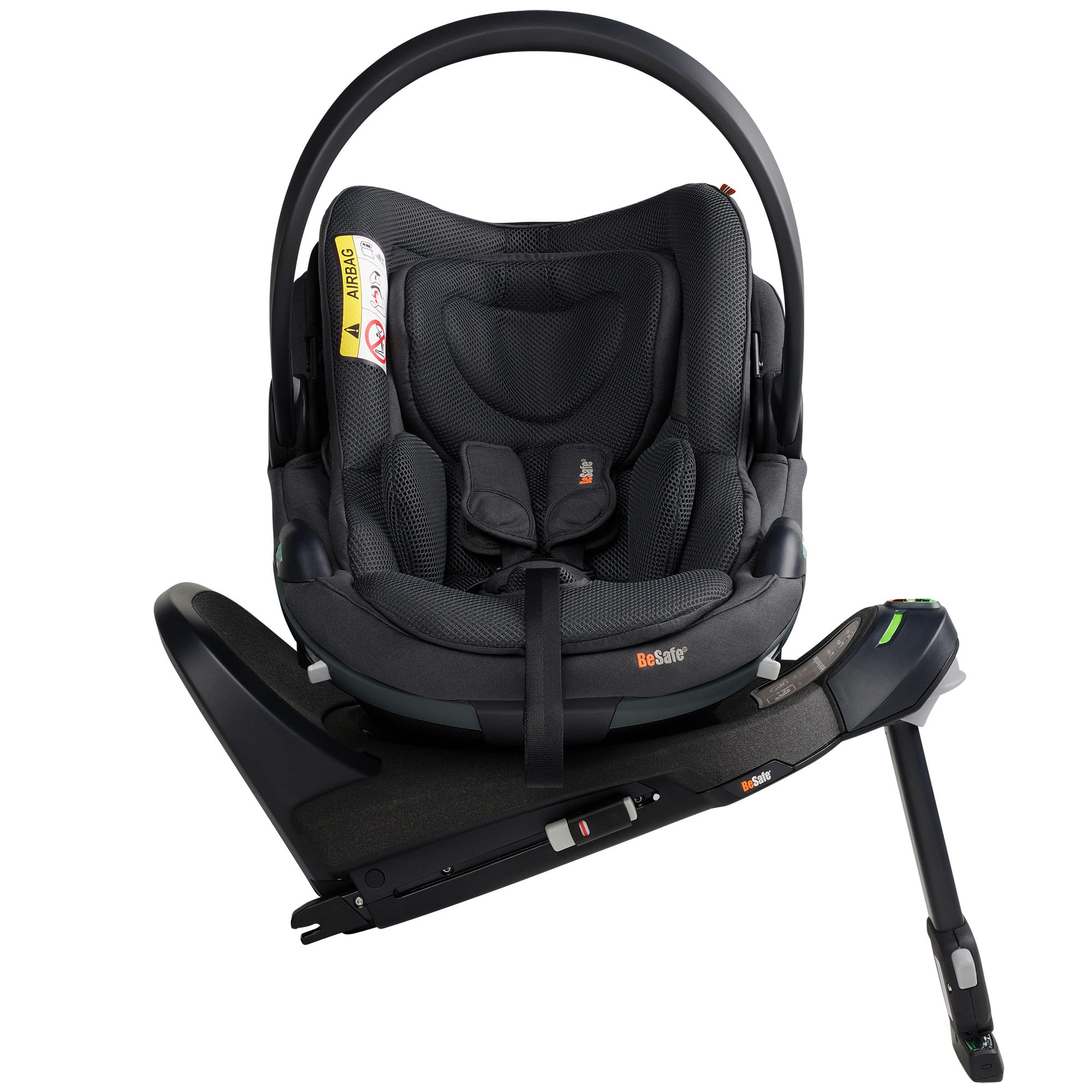 BeSafe Beyond 2 Complete Bundle in Anthracite Mesh Baby Car Seats 15495-ANT-MES-2
