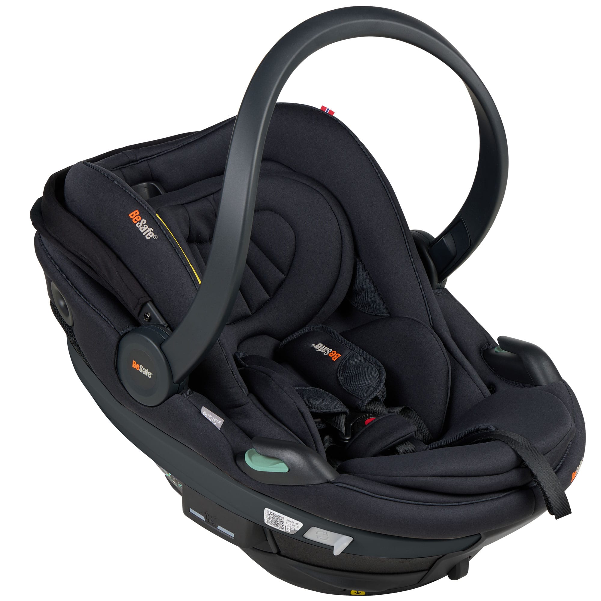 BeSafe Go Beyond 2 Car Seat in Black Soft Breeze Baby Car Seats 11043219-BlackSoBr-One Size-UK 7072754026134