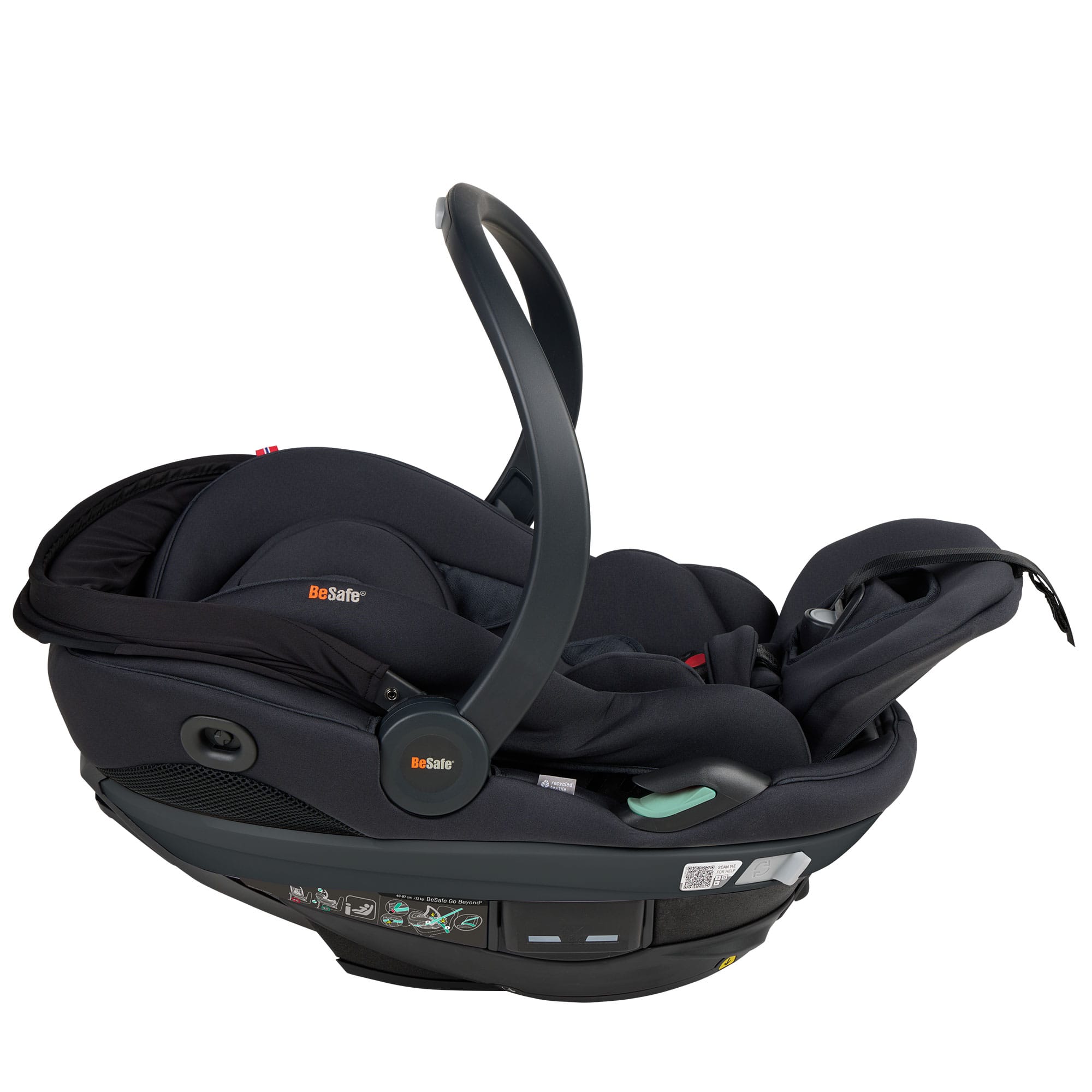 BeSafe Go Beyond 2 Car Seat in Black Soft Breeze Baby Car Seats