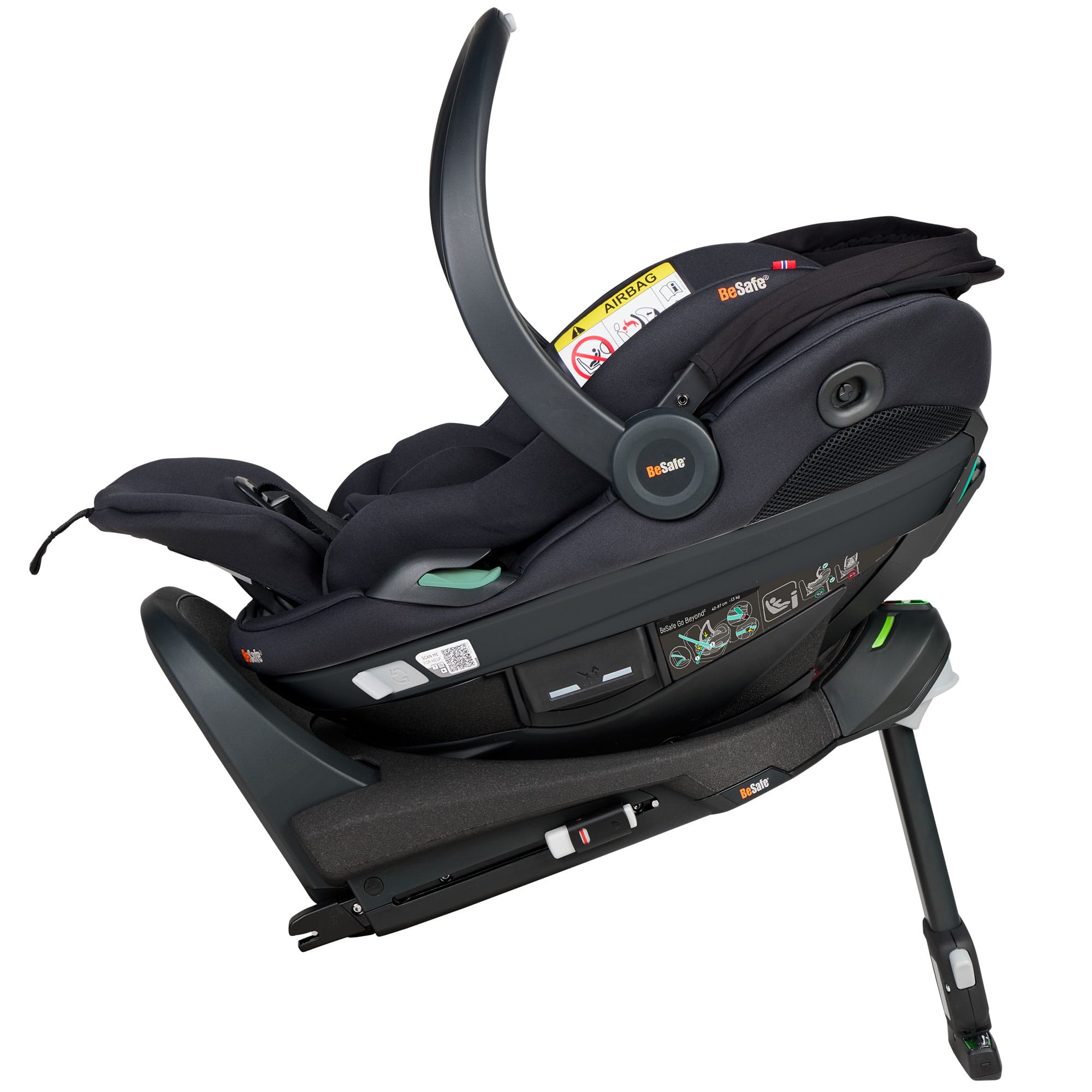 BeSafe Go Beyond 2 Car Seat in Black Soft Breeze Baby Car Seats