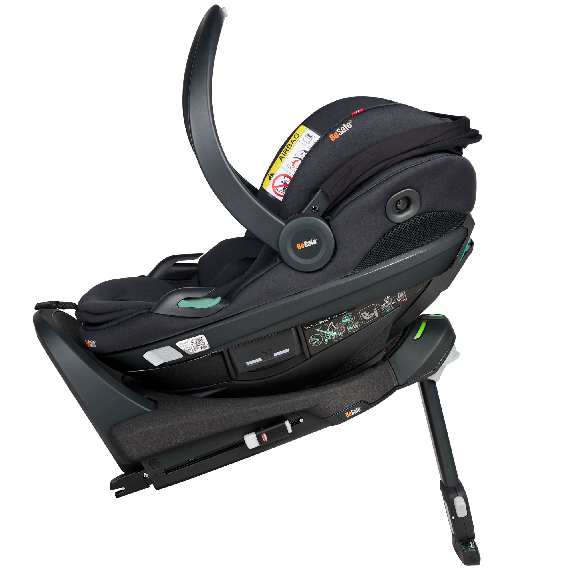BeSafe Go Beyond 2 Car Seat in Black Soft Breeze Baby Car Seats
