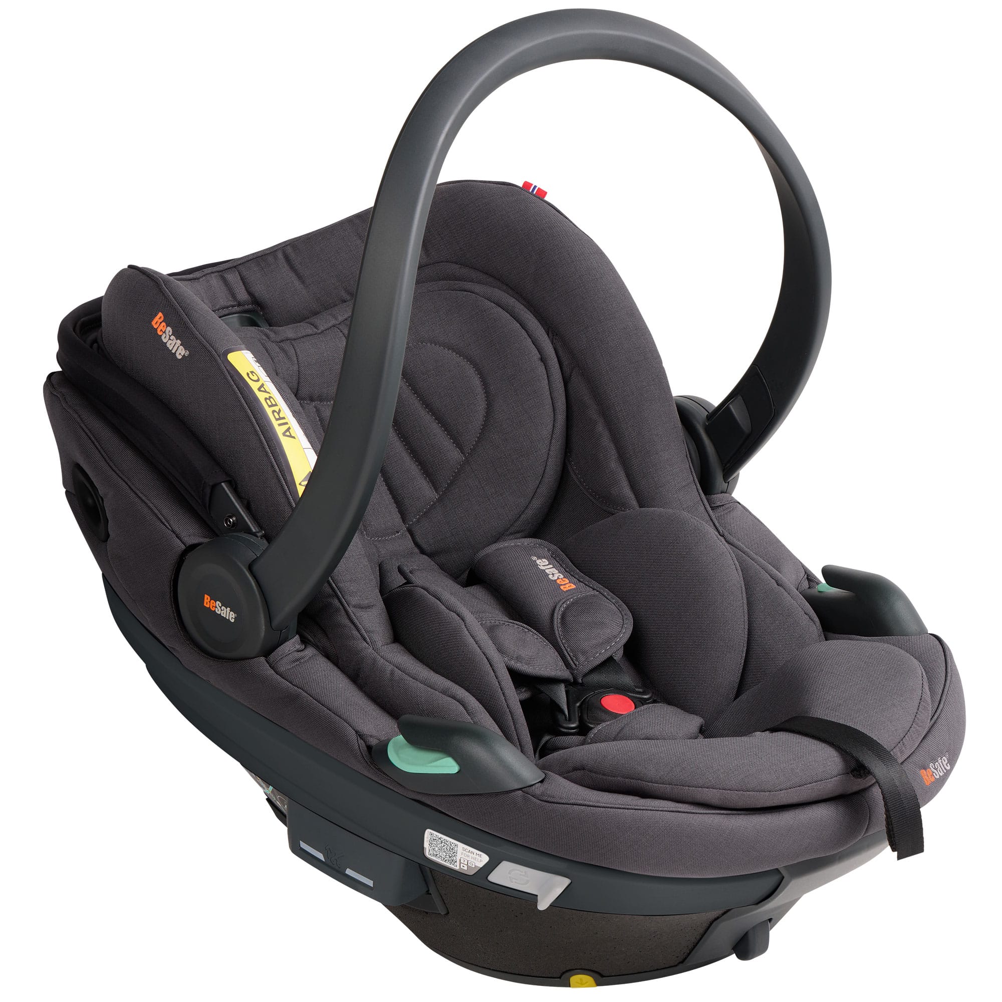 BeSafe Go Beyond 2 Car Seat in Dark Grey Melange Baby Car Seats 11043219-DarkGreyM-One Size-Std 7072754026059