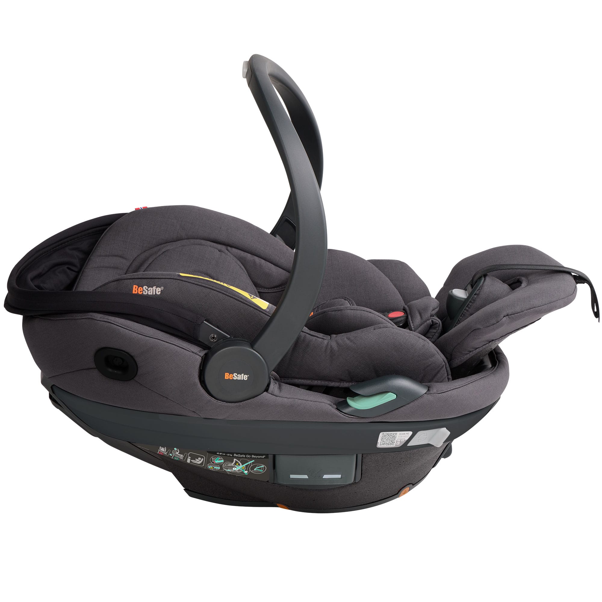 BeSafe Go Beyond 2 Car Seat in Dark Grey Melange Baby Car Seats