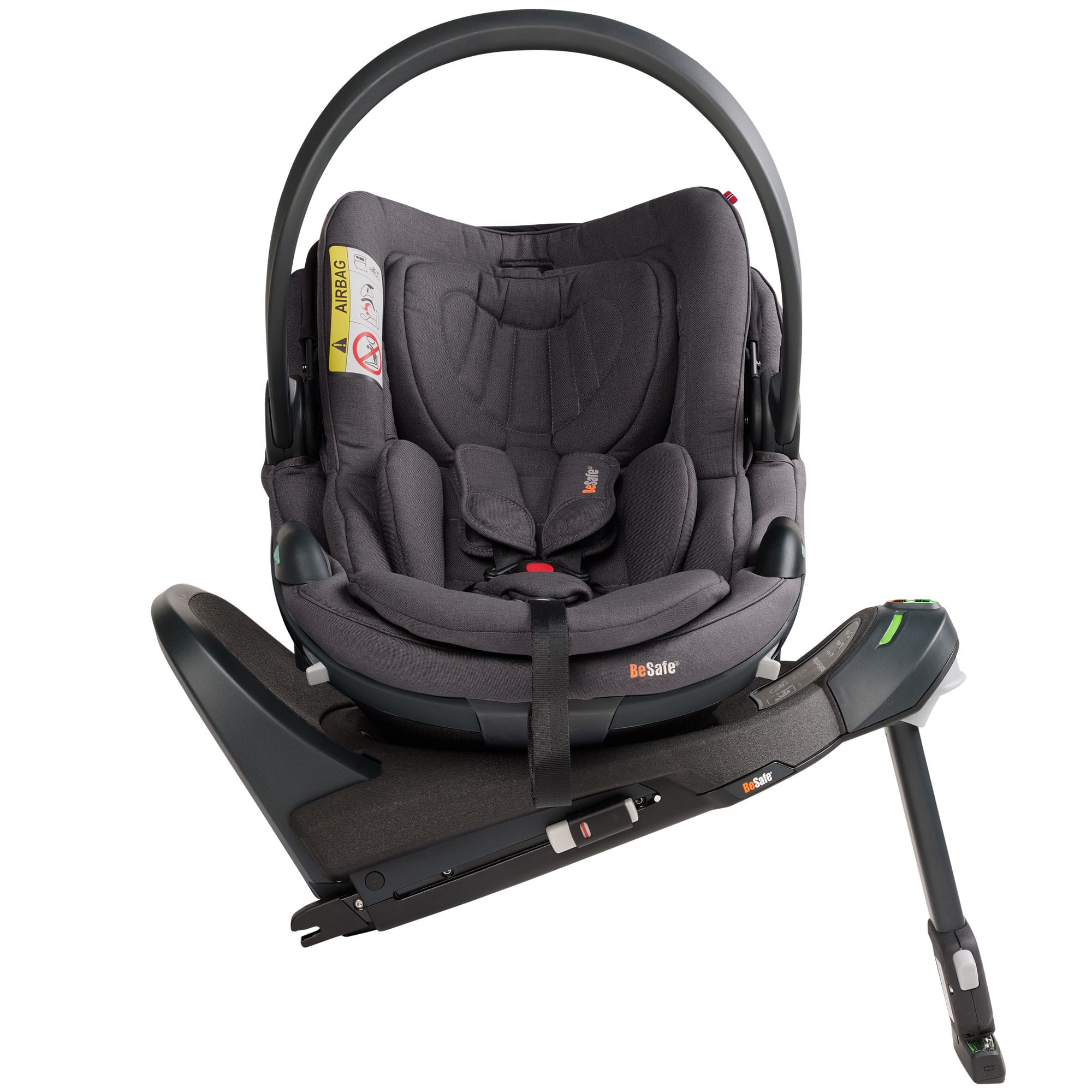 BeSafe Go Beyond 2 Car Seat in Dark Grey Melange Baby Car Seats 20431-GRY-MEL 7072754026059
