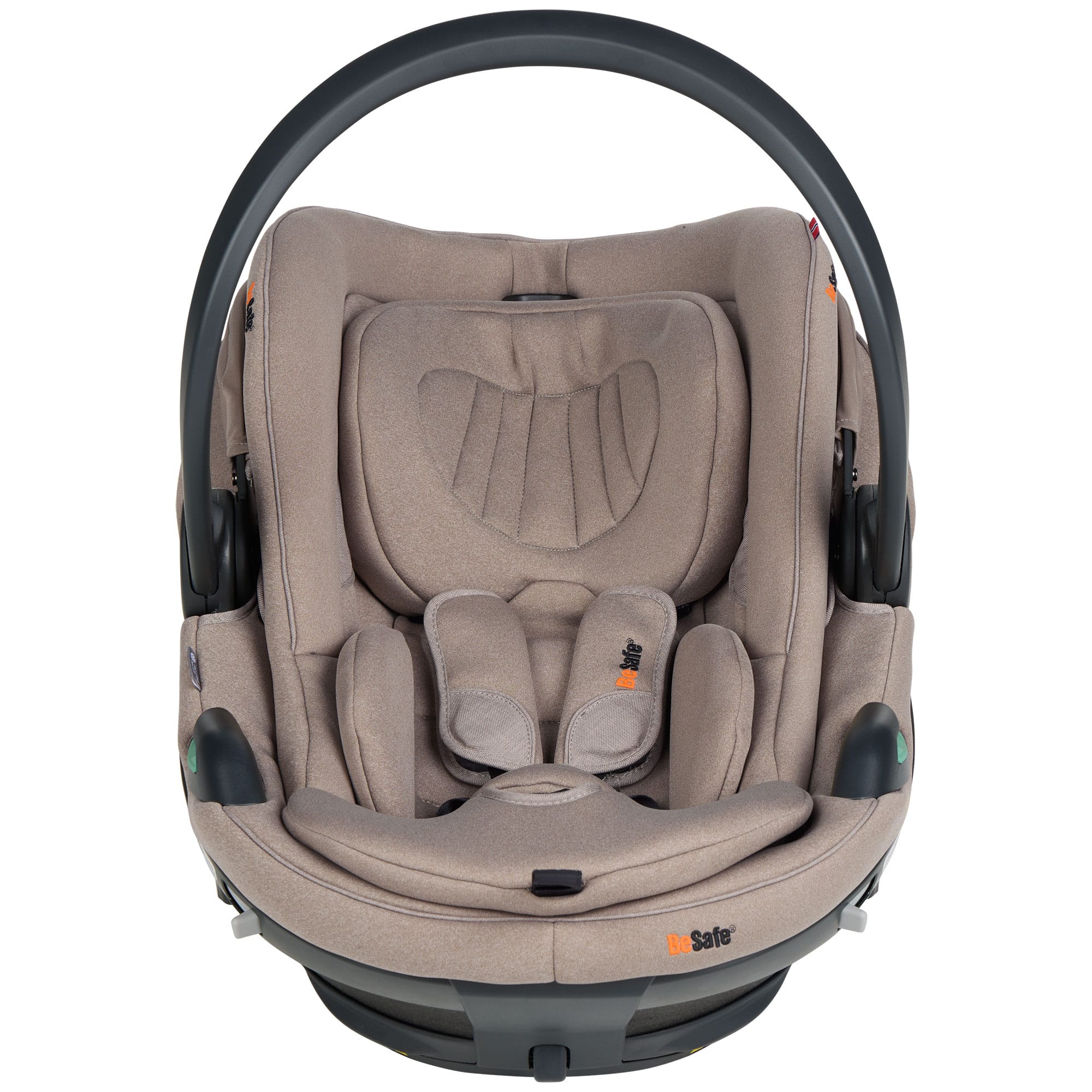 BeSafe Go Beyond 2 Car Seat in Dark Sand Soft Breeze Baby Car Seats