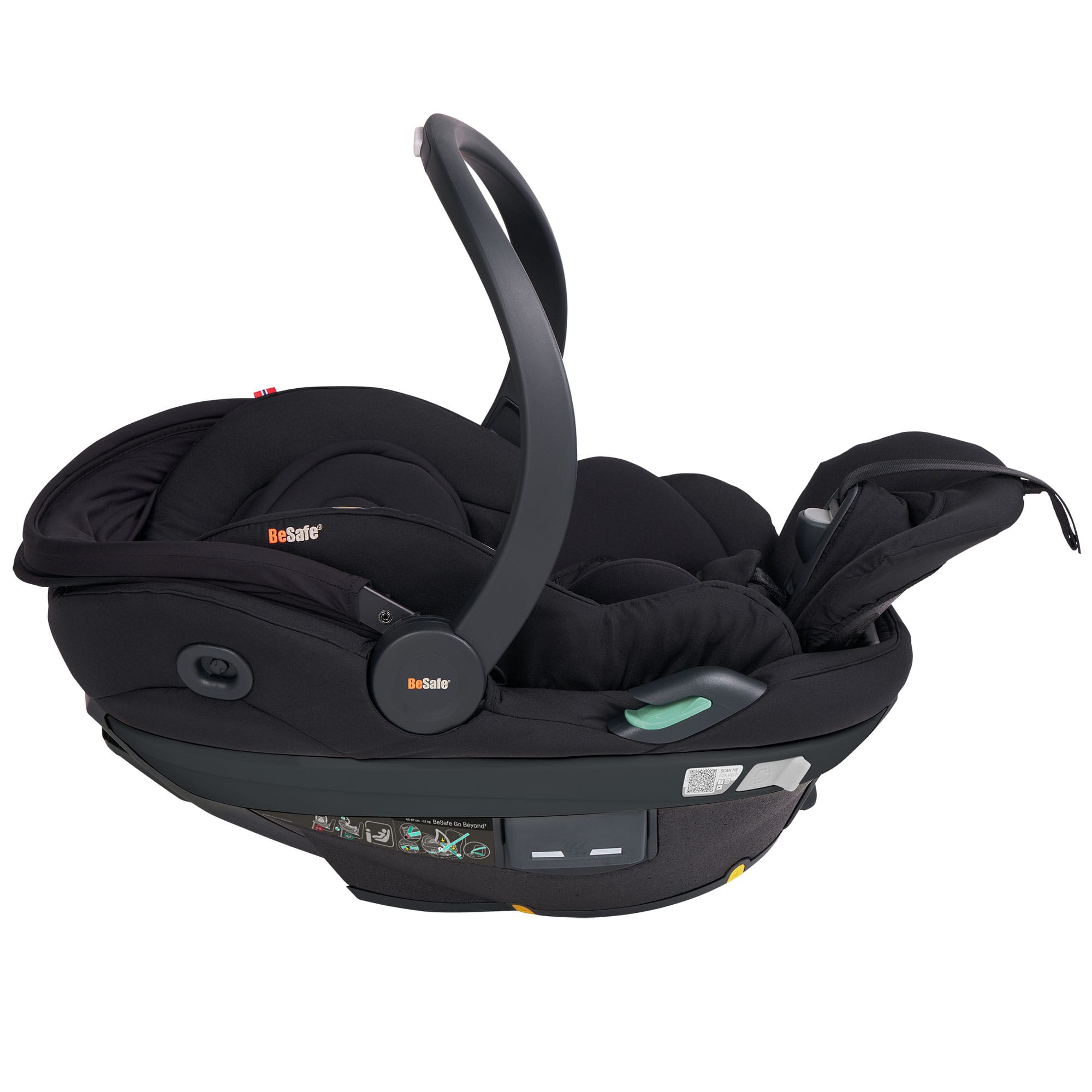 BeSafe Go Beyond 2 Car Seat in Fresh Black Cab Baby Car Seats