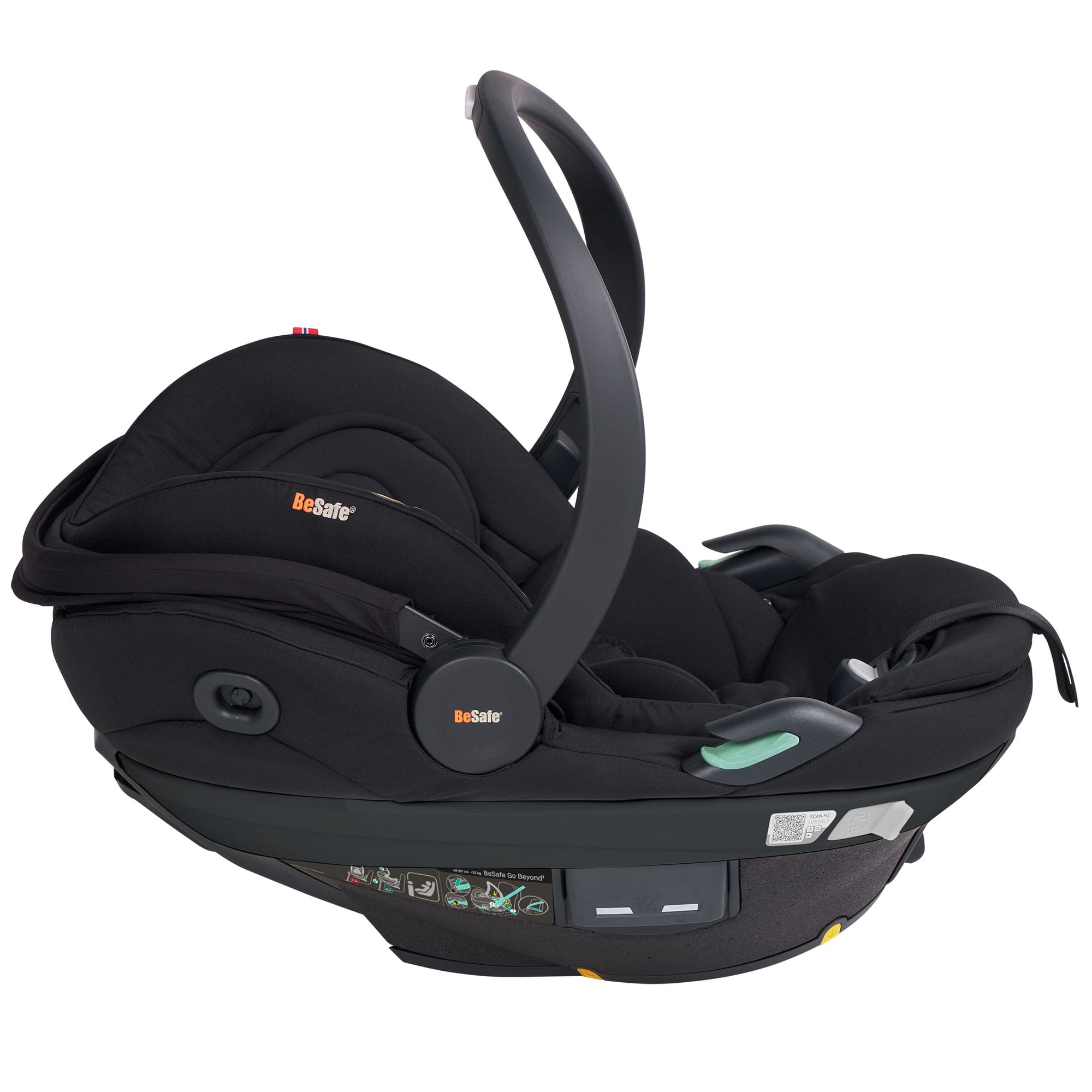 BeSafe Go Beyond 2 Car Seat in Fresh Black Cab Baby Car Seats