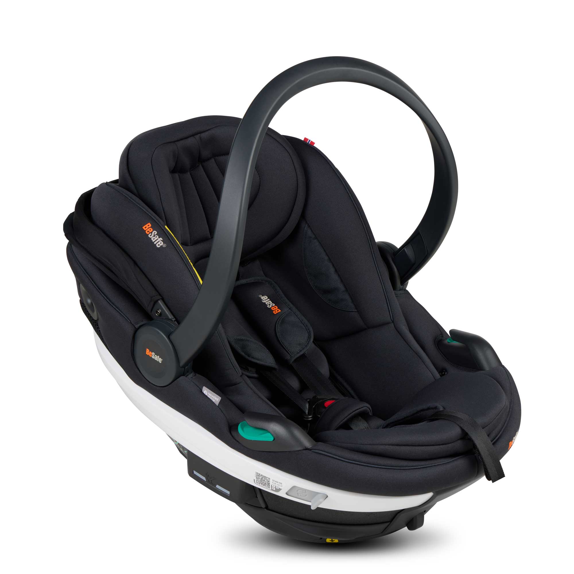 BeSafe Go Beyond Car Seat & Base in Black Soft Breeze Baby Car Seats 19298-BLACK-SO-BR 7072754023553