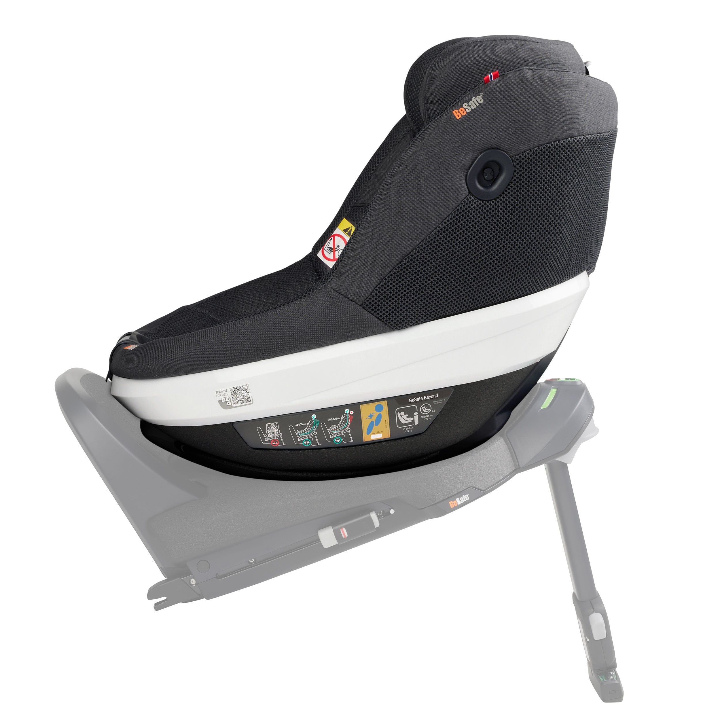 BeSafe Beyond 360 Car Seat (Anthracite Mesh) Extended Rear Facing Car Seats 1036247-AnthraciteMesh-Std