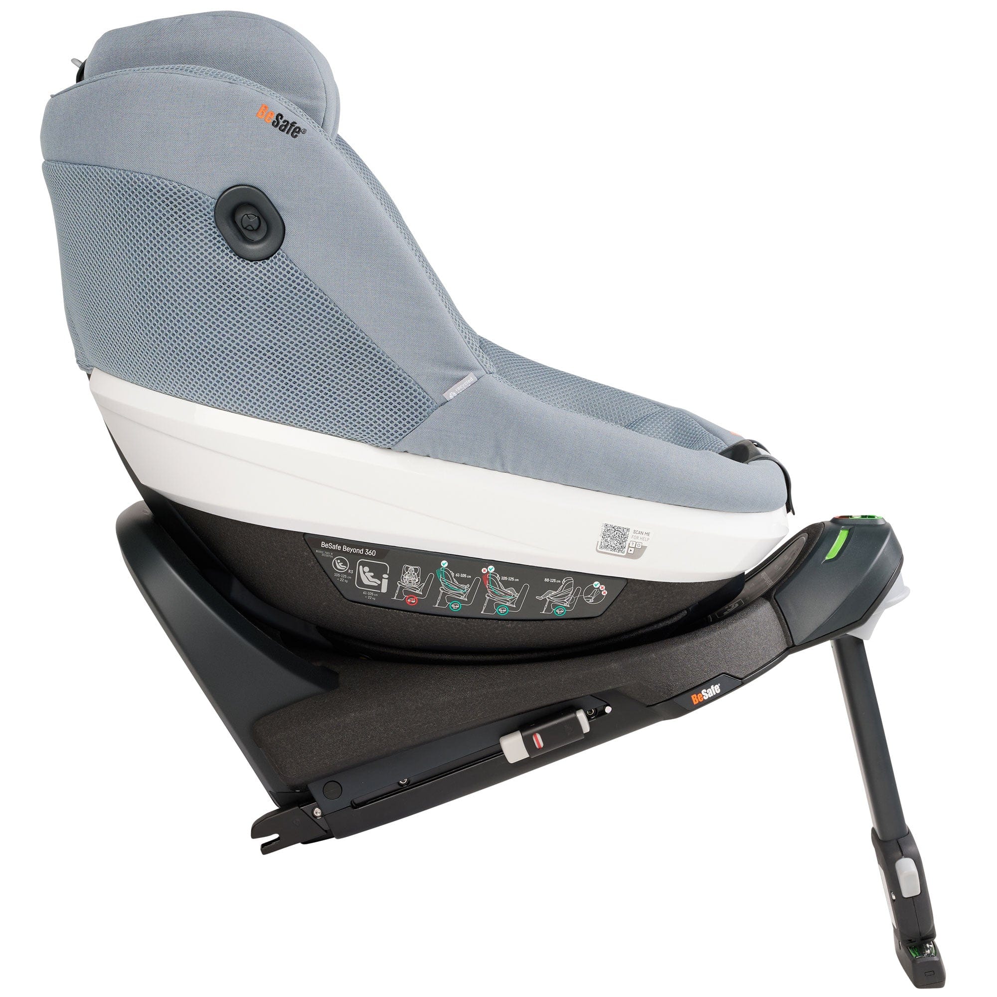 BeSafe Beyond 360 Car Seat & Base (Peak Mesh) Swivel Car Seats 15488-PEA-MES 7072754020781
