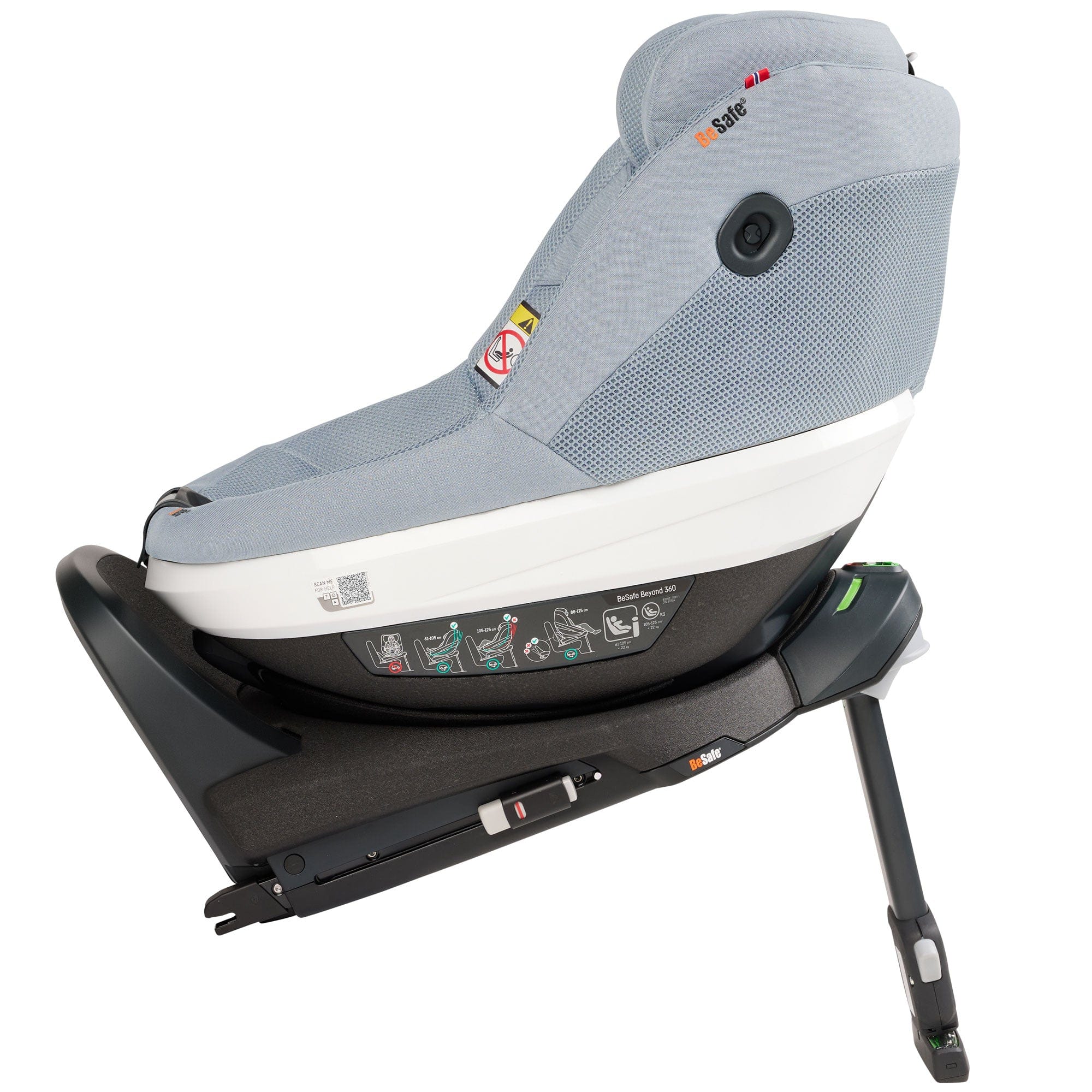 BeSafe Beyond 360 Car Seat & Base (Peak Mesh) Swivel Car Seats 15488-PEA-MES 7072754020781