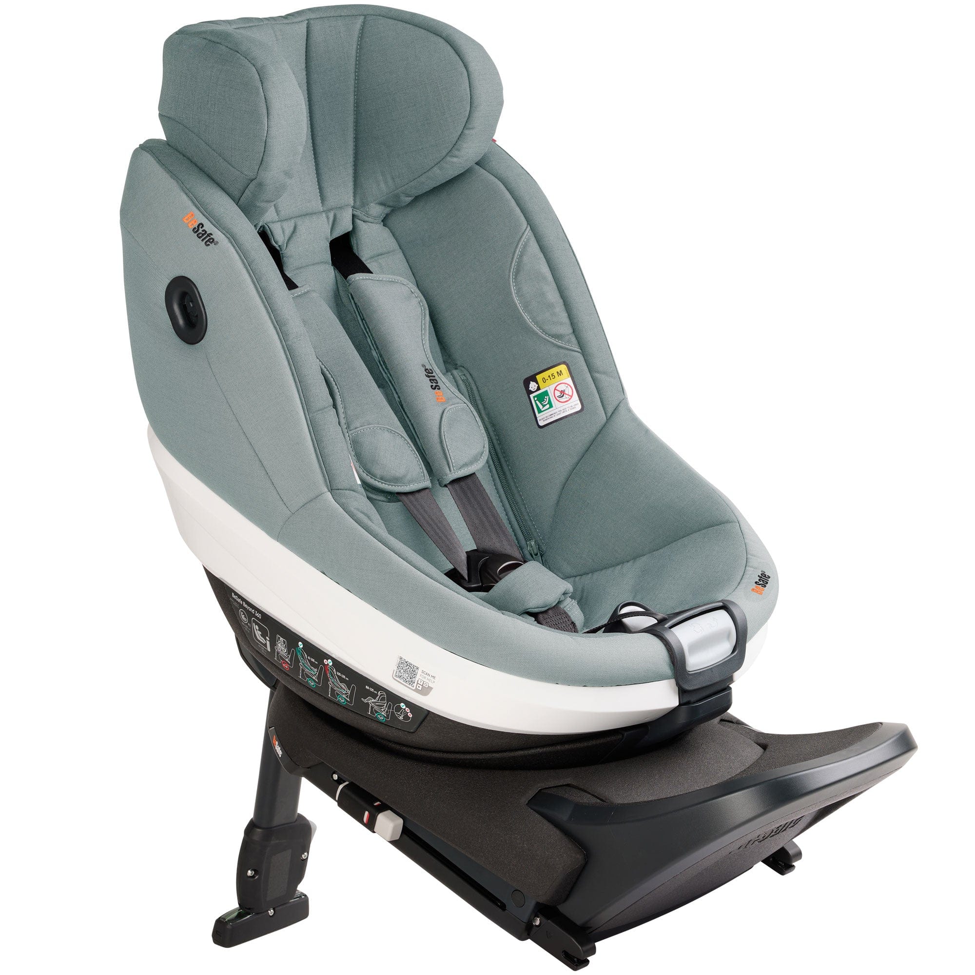 BeSafe Beyond 360 Car Seat & Base (Sea Green Melange) Swivel Car Seats 15492-GRN-MEL 7072754021122