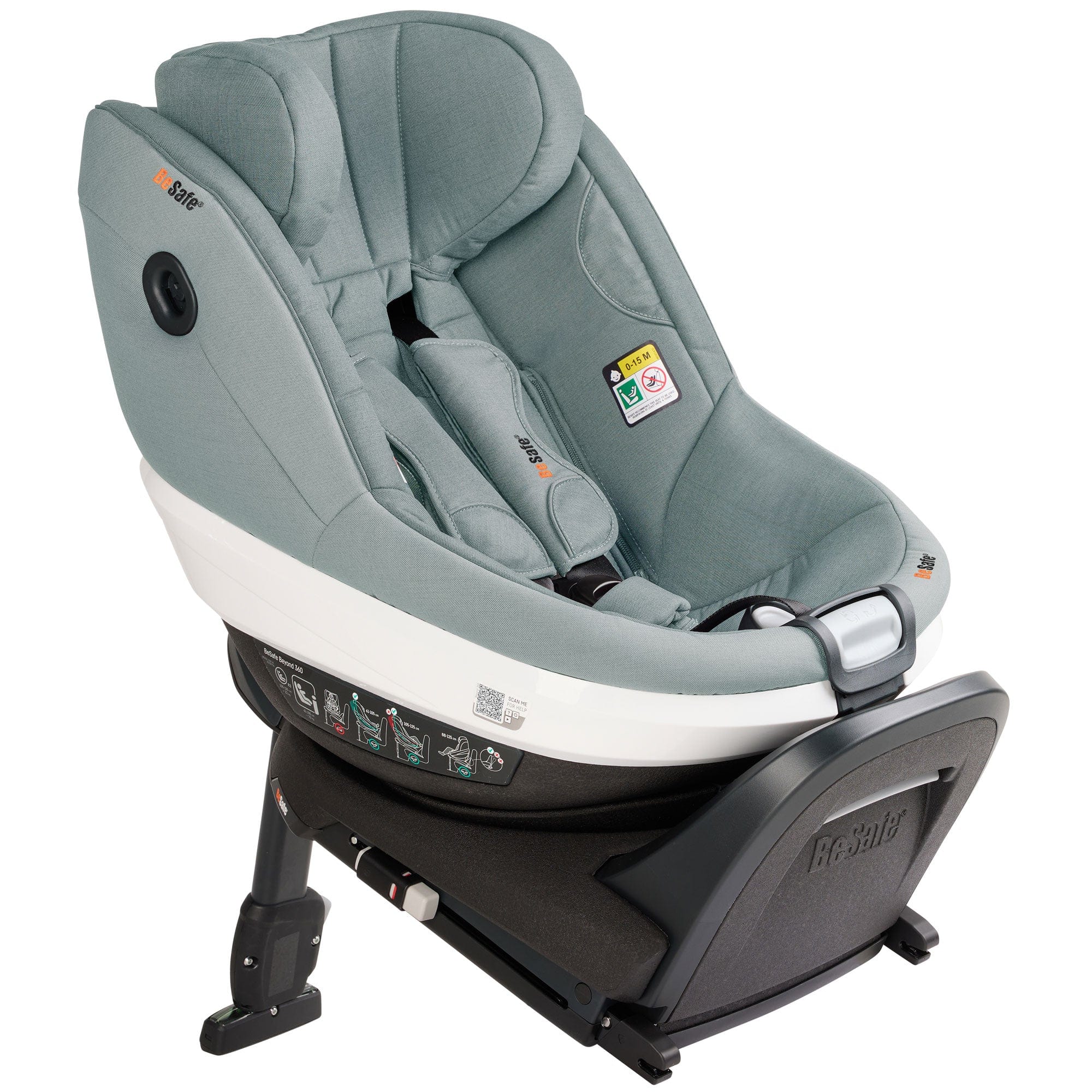 BeSafe Beyond 360 Car Seat & Base (Sea Green Melange) Swivel Car Seats 15492-GRN-MEL 7072754021122