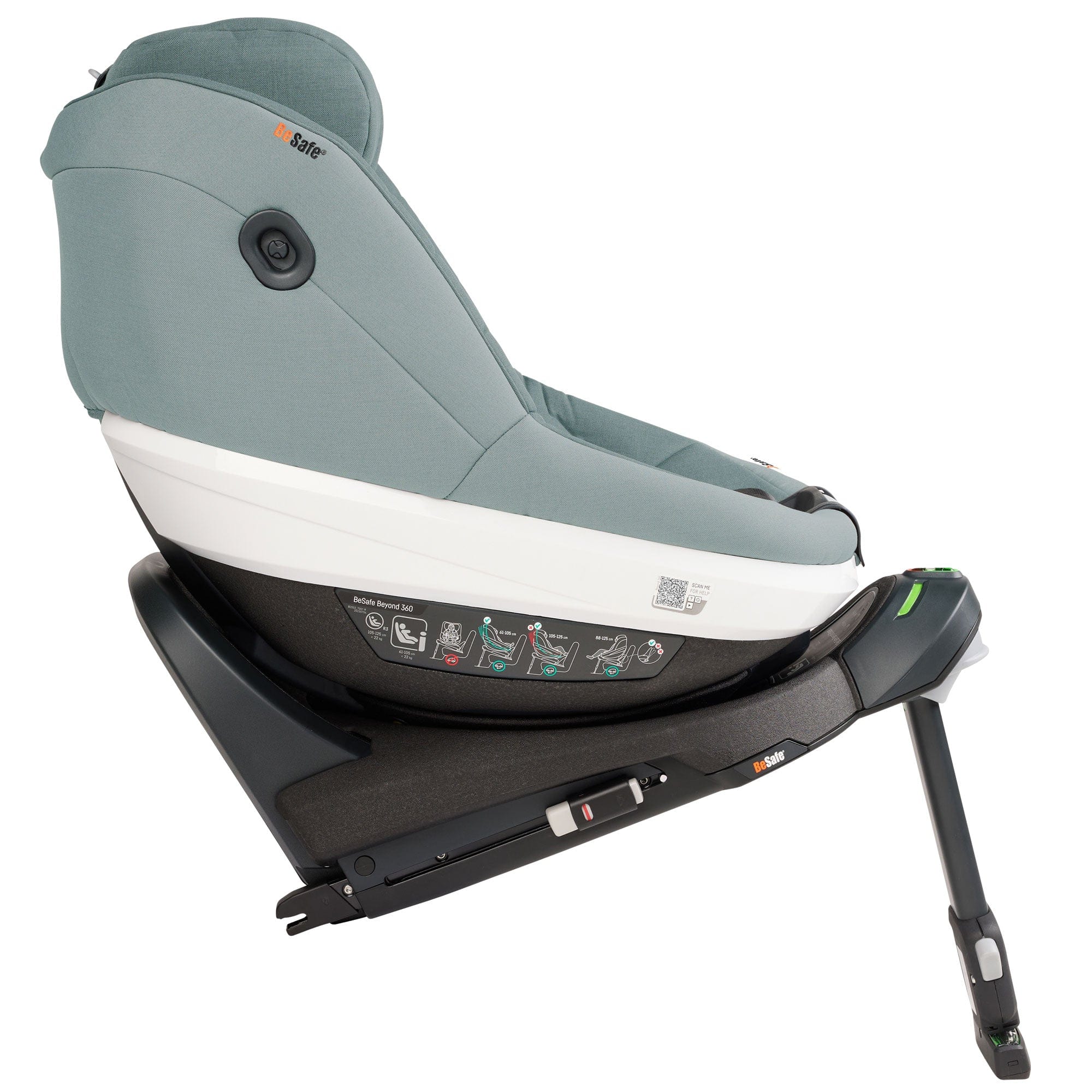 BeSafe Beyond 360 Car Seat & Base (Sea Green Melange) Swivel Car Seats 15492-GRN-MEL 7072754021122