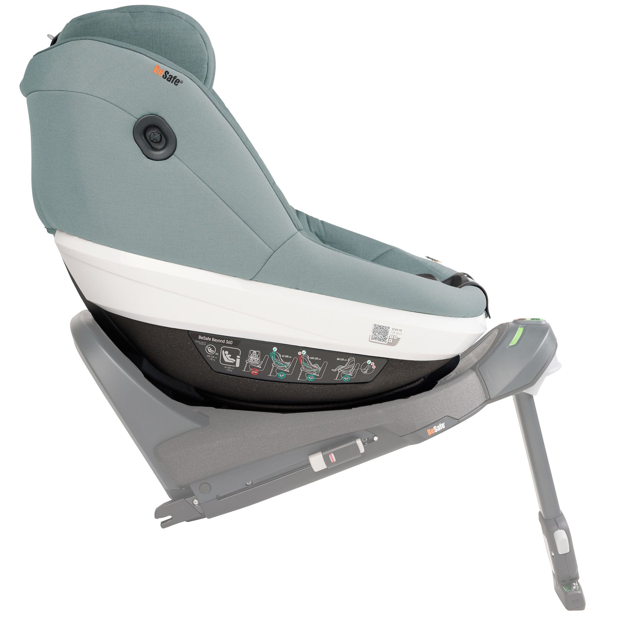 BeSafe Beyond 360 Car Seat (Sea Green Melange) Swivel Car Seats 1036247-SeaGreenMelange-Std 7072754021122